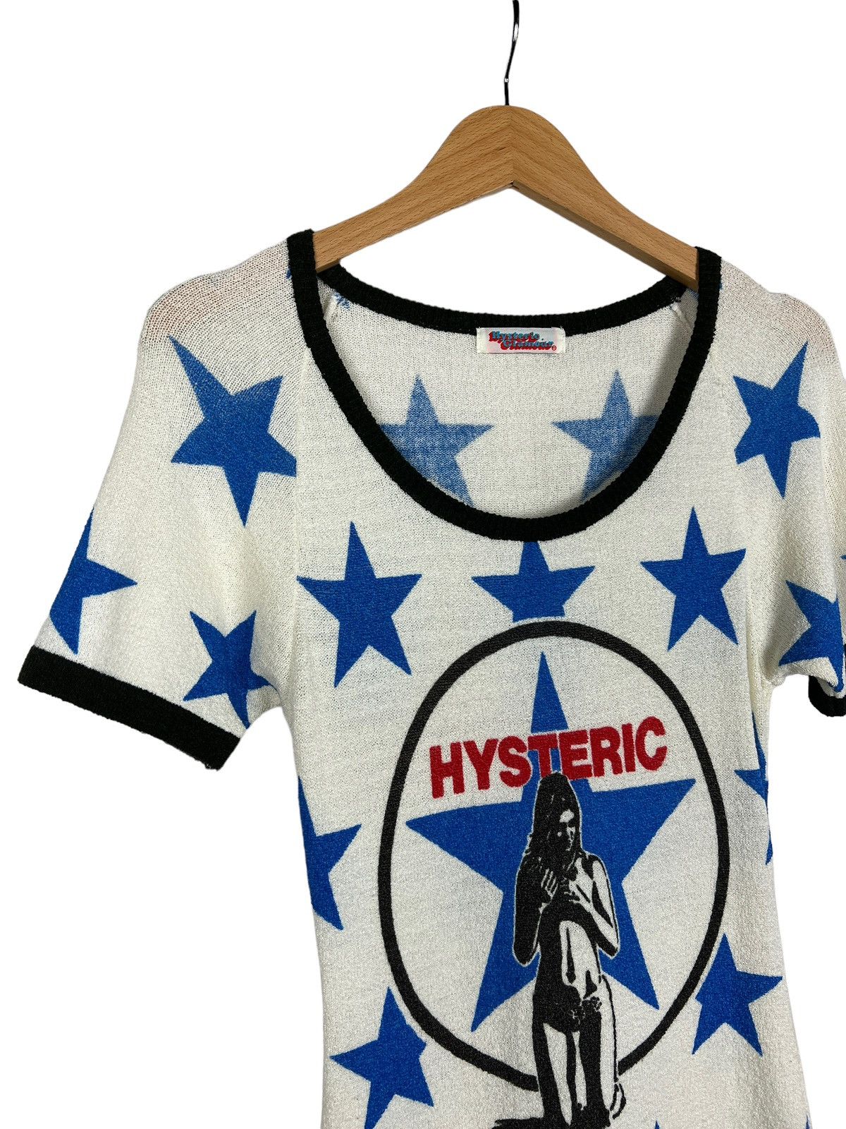 Hysteric Glamour Vintage Hysteric Glamour Wide Neck Stretchable Knit Tshirt Size XS / US 0-2 / IT 36-38 - 4 Thumbnail