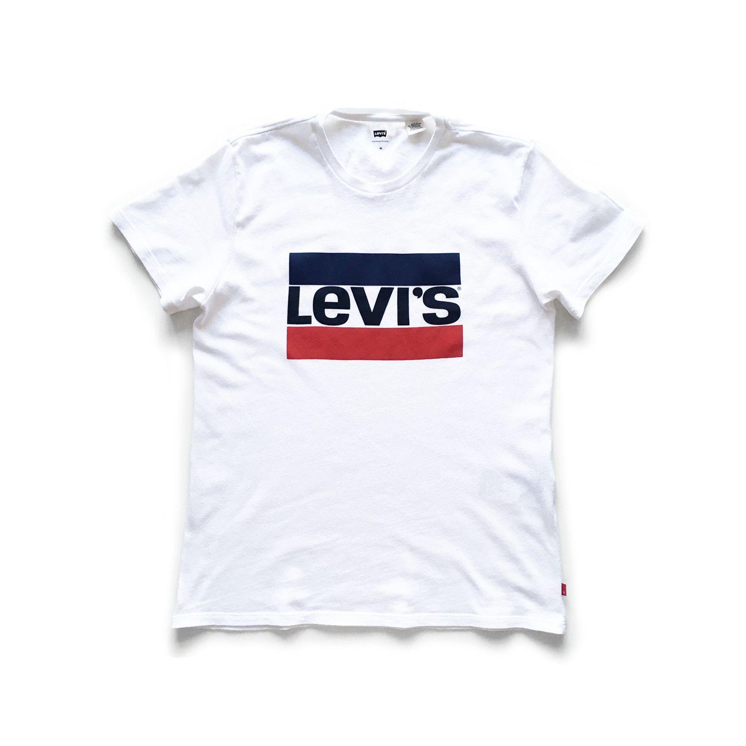 Levi's Levi’s Big Logo White Tee T-Shirt Size US M / EU 48-50 / 2 - 1 Thumbnail