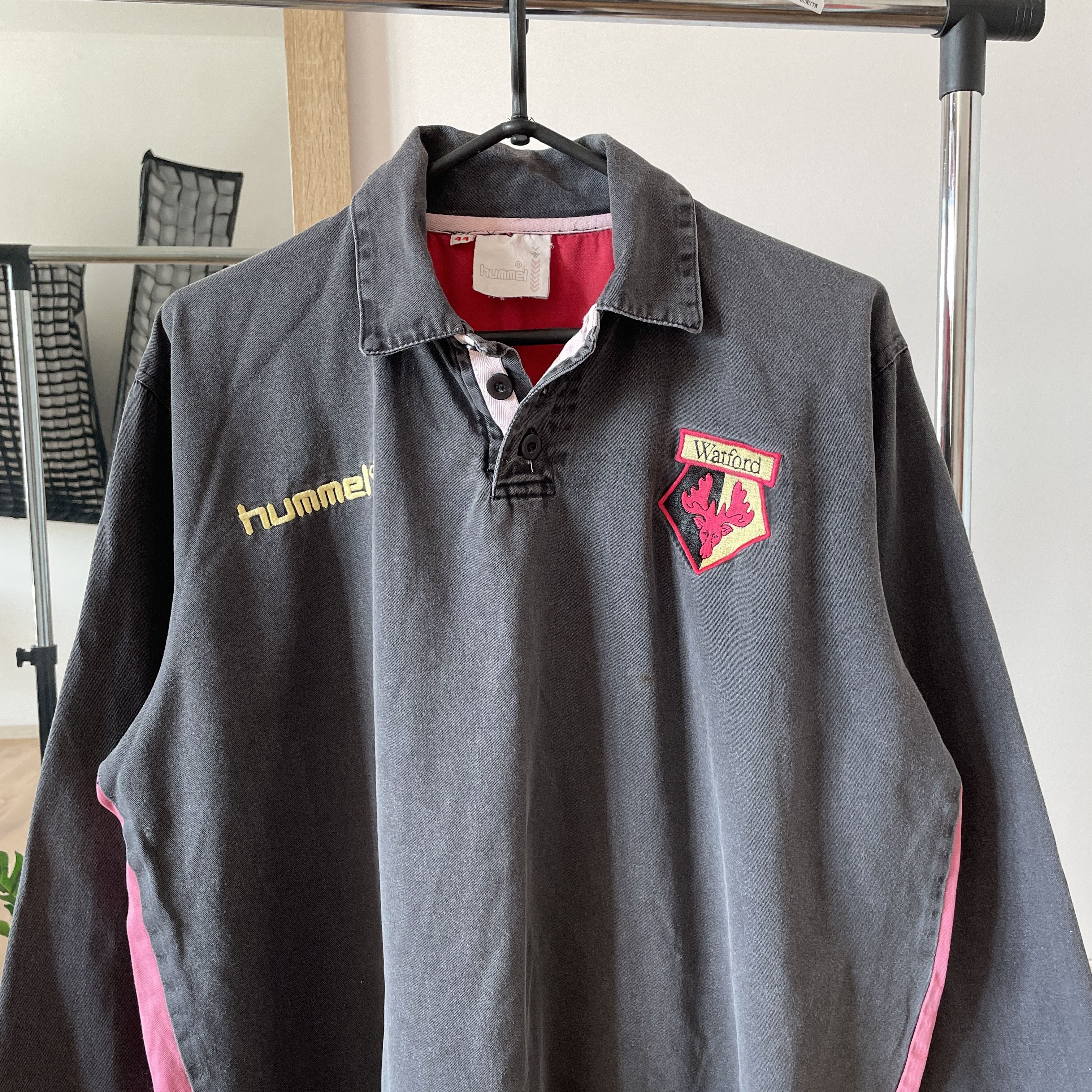 Hummel Watford F.C. Hummel Vintage 90's Training Sweatshirt Size US L / EU 52-54 / 3 - 3 Thumbnail