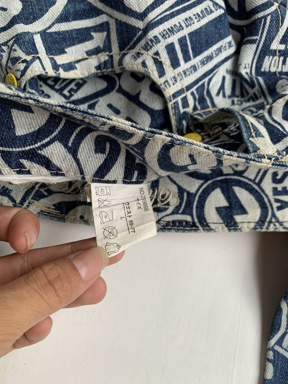 Hysteric Glamour Japanese Original Jeans Full Print Hysteric Style Y2K Size US 32 / EU 48 - 5 Thumbnail
