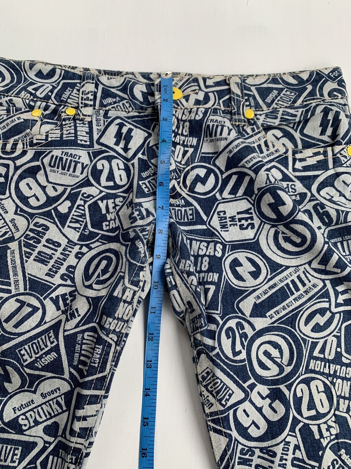 Hysteric Glamour Japanese Original Jeans Full Print Hysteric Style Y2K Size US 32 / EU 48 - 9 Thumbnail