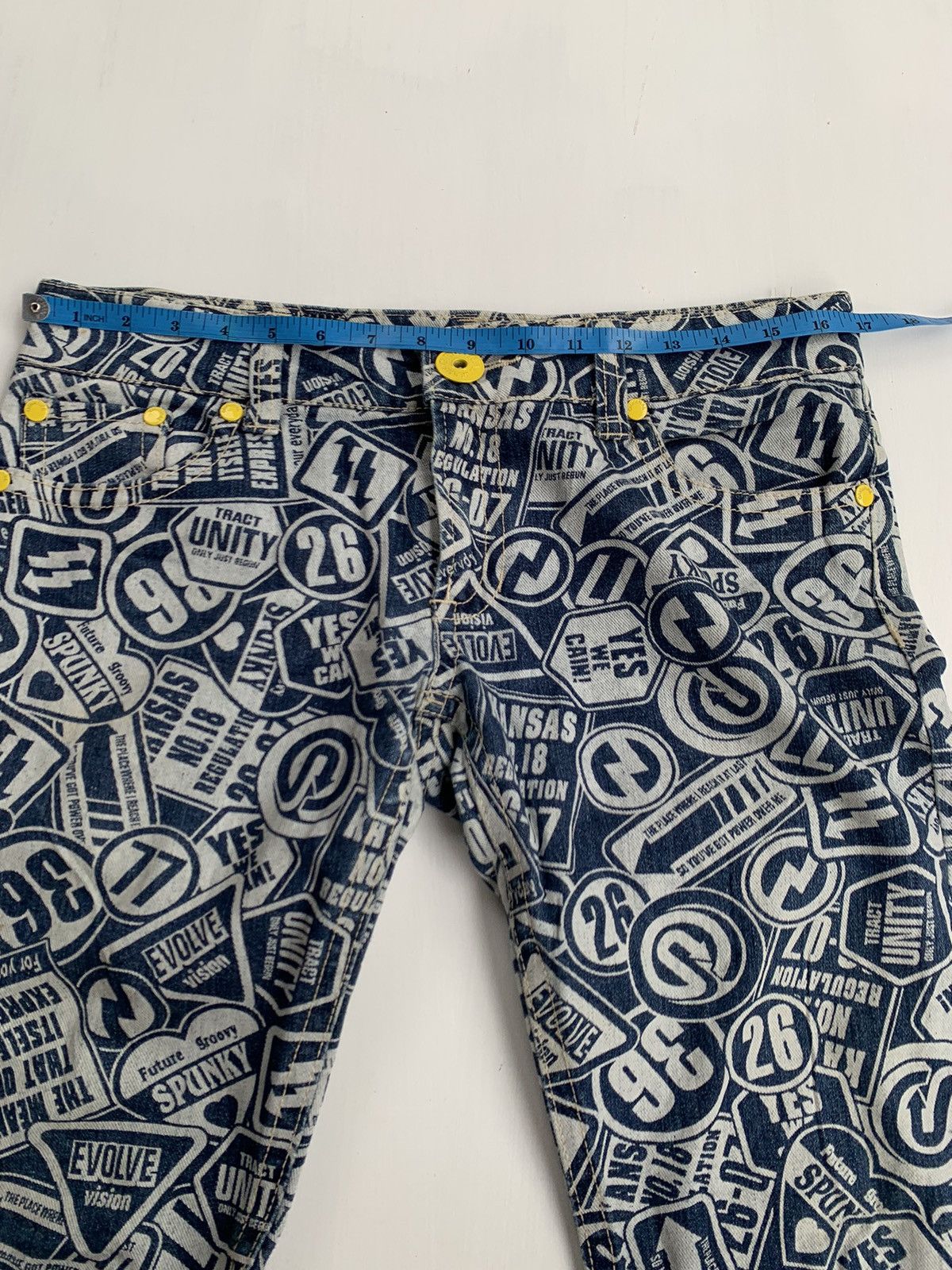 Hysteric Glamour Japanese Original Jeans Full Print Hysteric Style Y2K Size US 32 / EU 48 - 8 Thumbnail