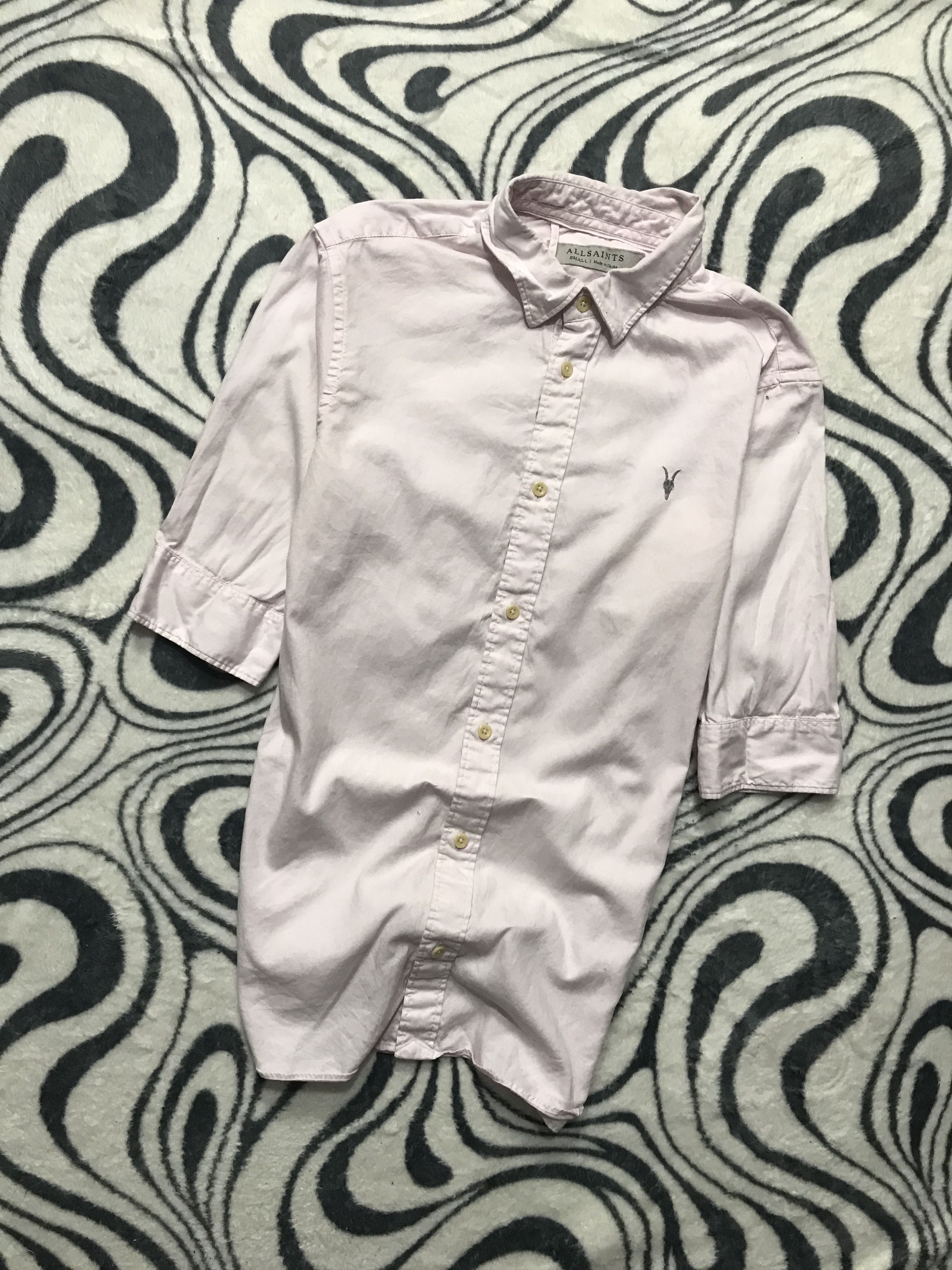 Allsaints AllSaints Mens Redondo Short Sleeve Shirt Size US S / EU 44-46 / 1 - 1 Thumbnail