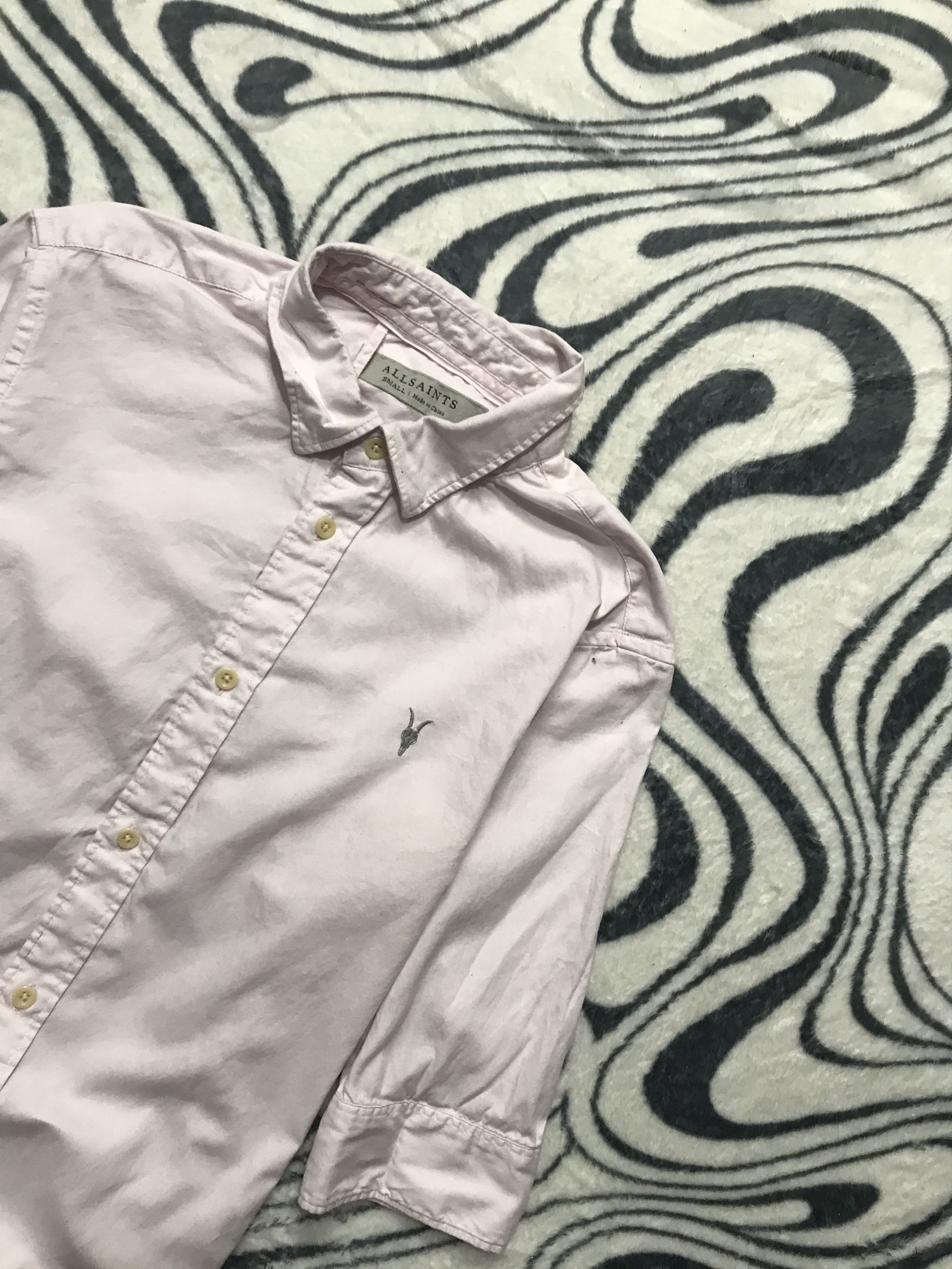 Allsaints AllSaints Mens Redondo Short Sleeve Shirt Size US S / EU 44-46 / 1 - 2 Thumbnail