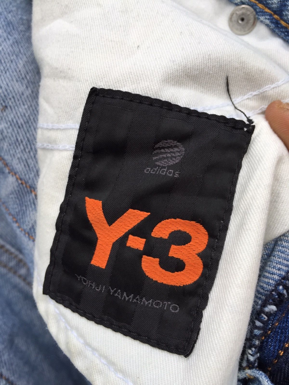 Adidas × Y-3 × Yohji Yamamoto Lagendary Designer Yohji Yamamoto Y3 Adidas Denim Jeans Size US 31 - 6 Thumbnail