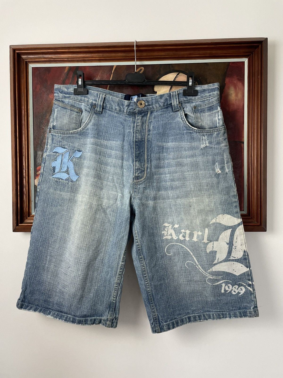 Vintage Karl Kani Vintage 90s Baggy Denim Shorts Jeans Rap Skate