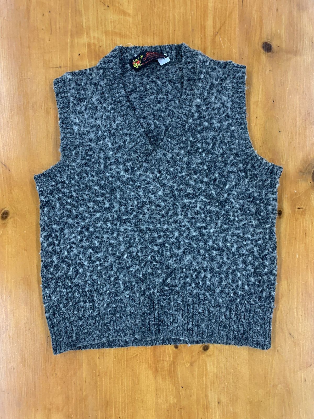 Vintage Vintage 1970s Shaggy Static Knit Vest | Grailed