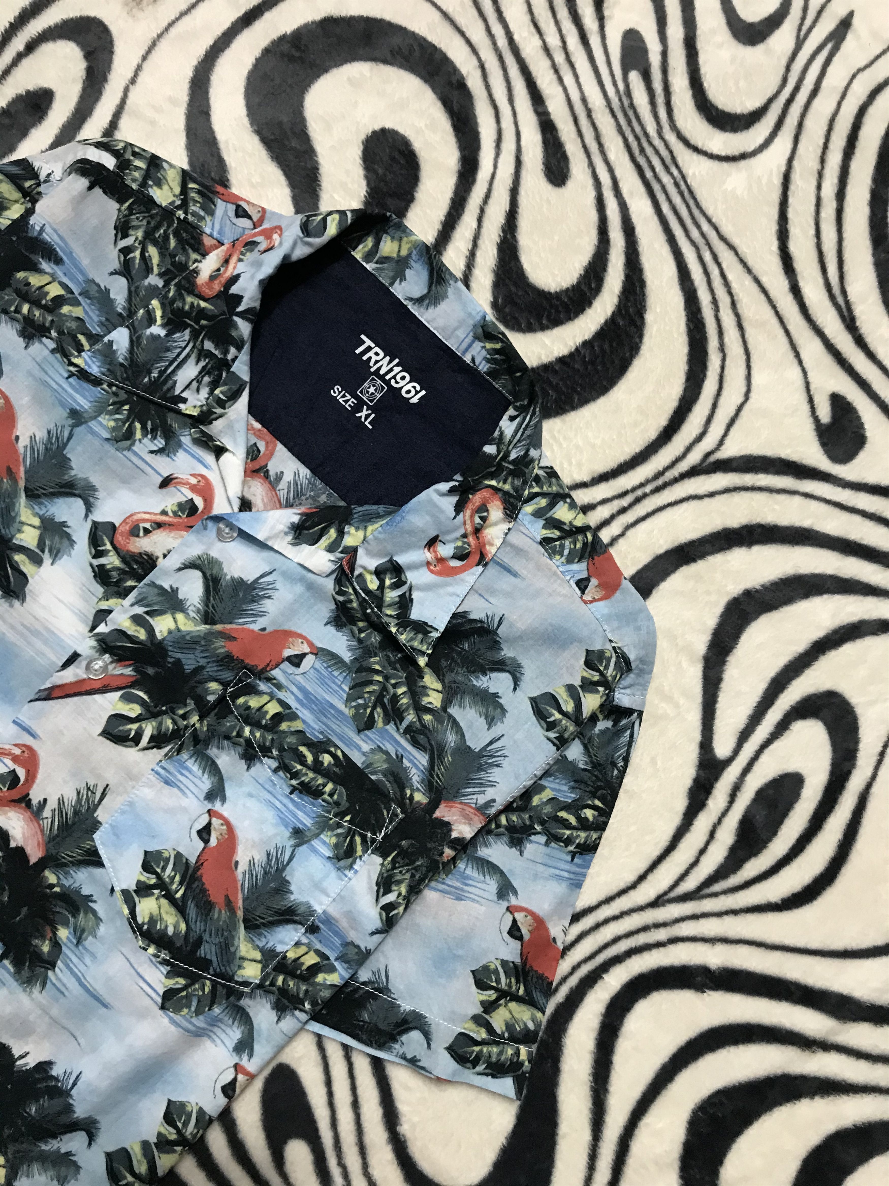 Vintage Vintage Hawaiian Shirt Full Printed Size US XL / EU 56 / 4 - 2 Thumbnail