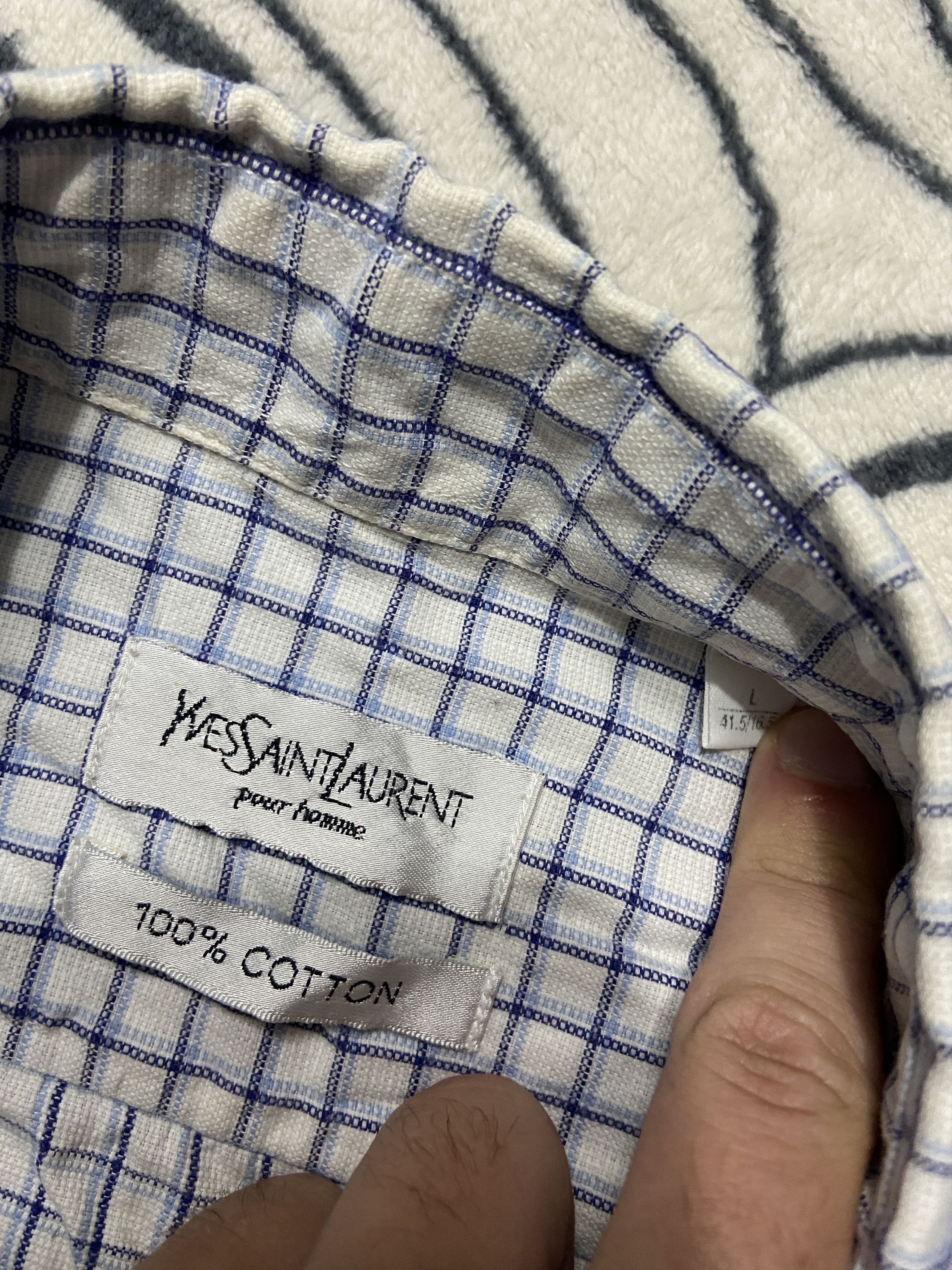 Yves Saint Laurent Yves Saint Laurent YSL Men's Short Sleeve Shirt Size US XL / EU 56 / 4 - 3 Thumbnail