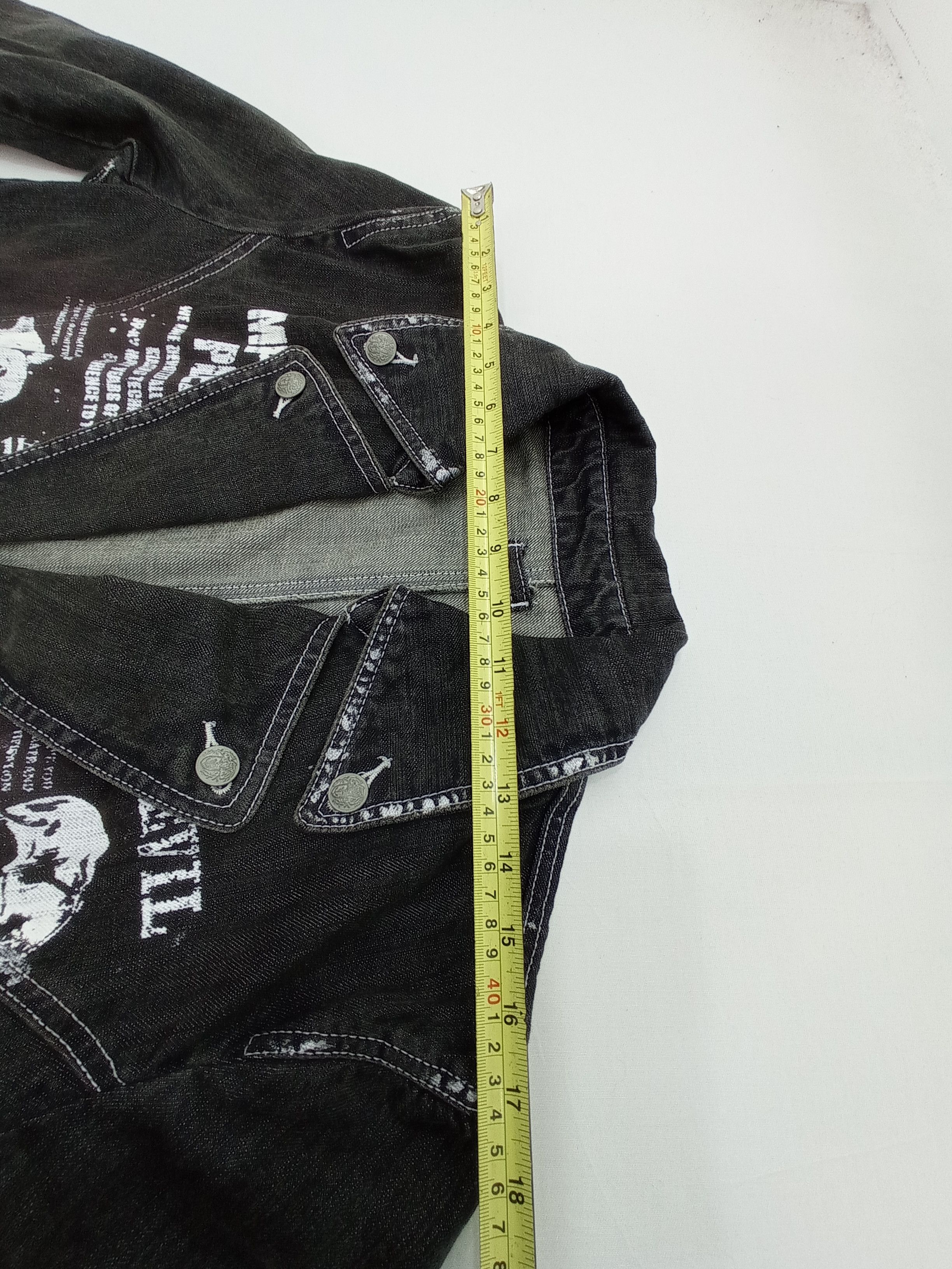 Other 🔥Skull Punk it Denim Jacket Size US M / EU 48-50 / 2 - 20 Thumbnail