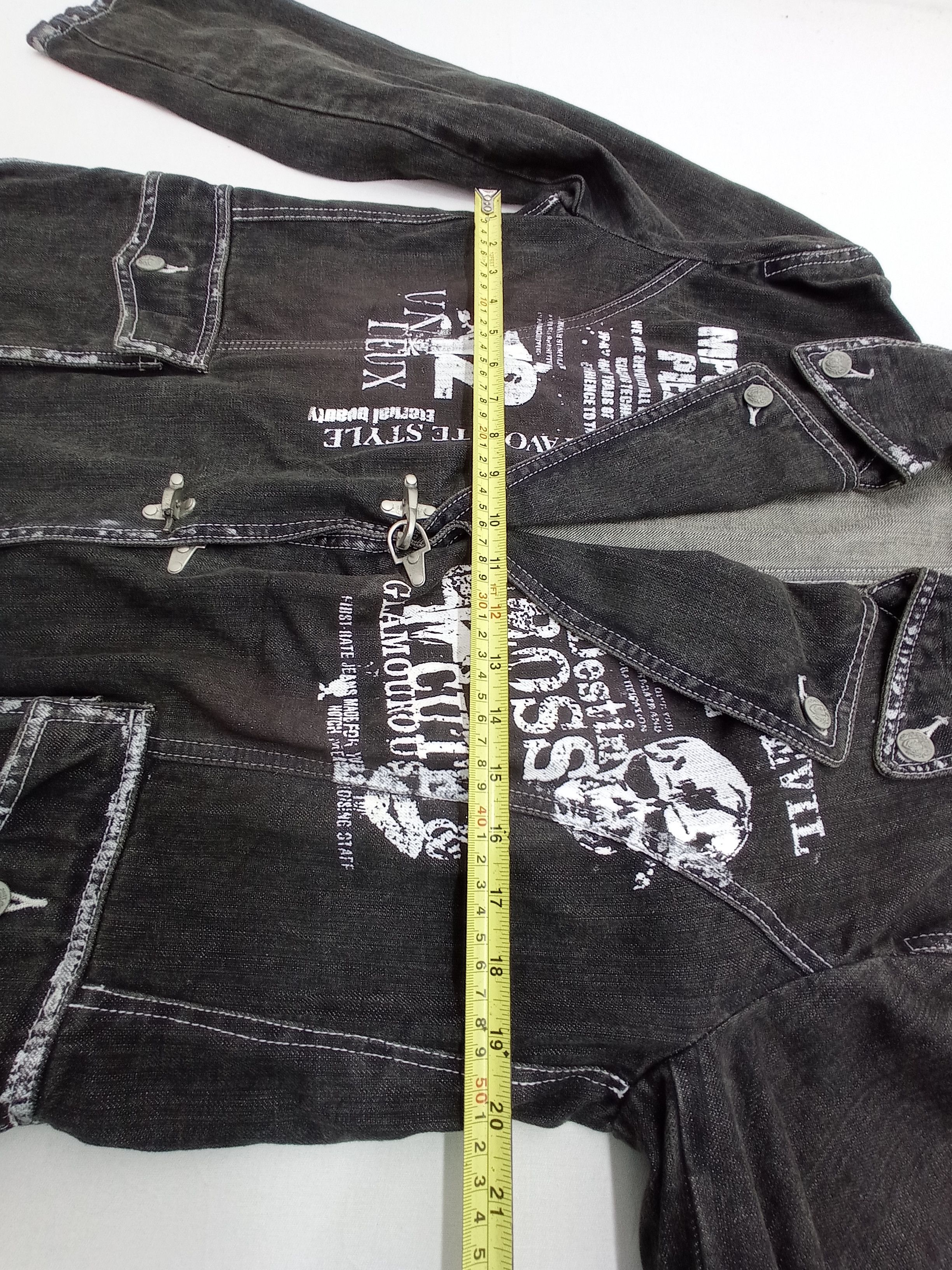 Other 🔥Skull Punk it Denim Jacket Size US M / EU 48-50 / 2 - 21 Thumbnail