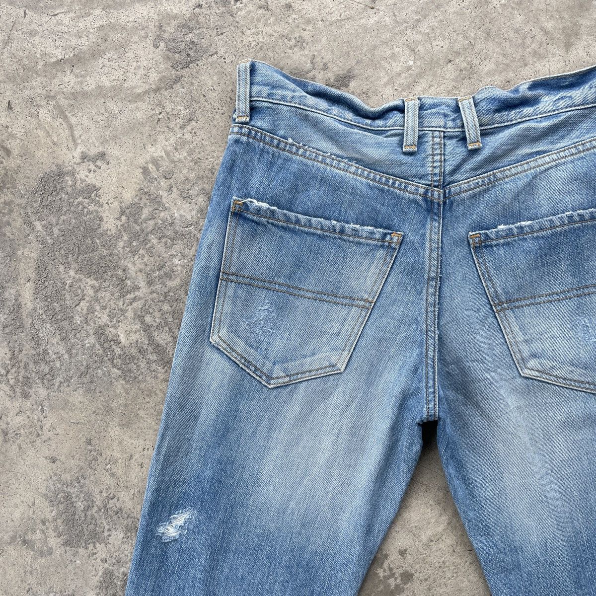 Designer Vintage Muse Deuxieme Classe Distressed Jeans Pants 30x26.5 Size US 30 / EU 46 - 8 Thumbnail