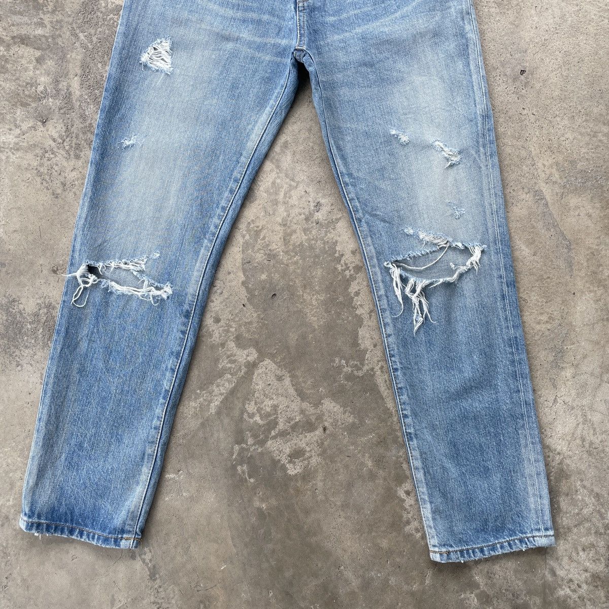 Designer Vintage Muse Deuxieme Classe Distressed Jeans Pants 30x26.5 Size US 30 / EU 46 - 5 Thumbnail