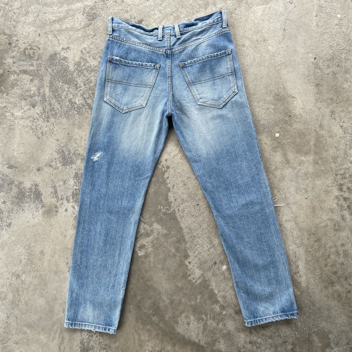 Designer Vintage Muse Deuxieme Classe Distressed Jeans Pants 30x26.5 Size US 30 / EU 46 - 11 Thumbnail