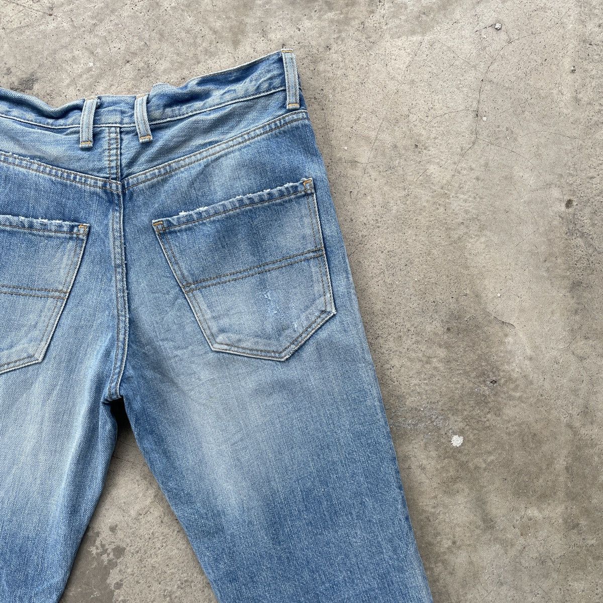 Designer Vintage Muse Deuxieme Classe Distressed Jeans Pants 30x26.5 Size US 30 / EU 46 - 9 Thumbnail