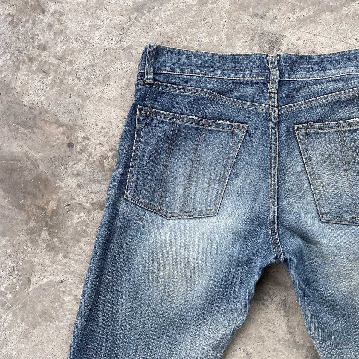 Japanese Brand Vintage Kiyoko Takase Bush Pocket Distressed Jeans Pants Size US 32 / EU 48 - 8 Thumbnail