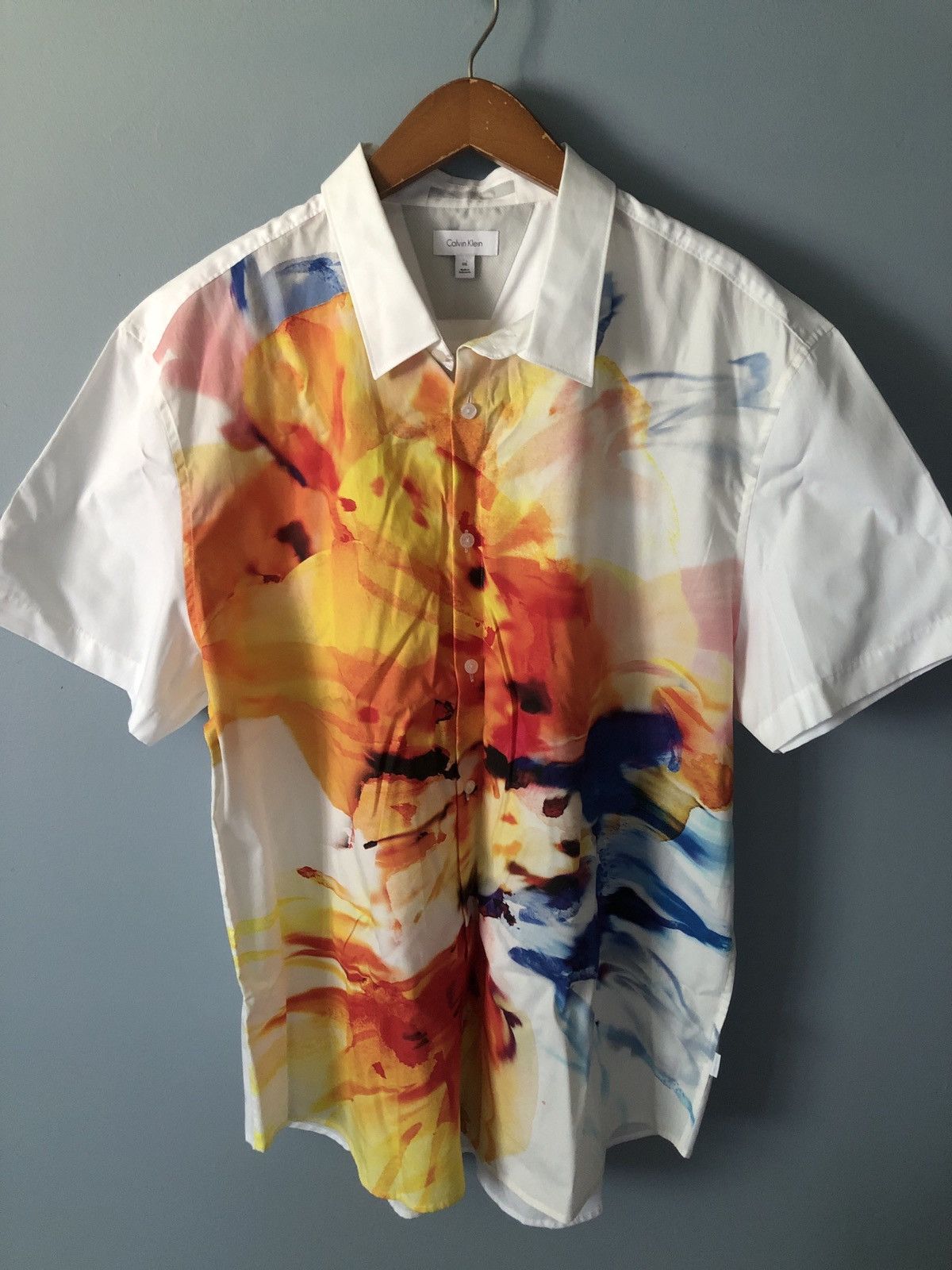 Calvin Klein Calvin Klein Multicolor Button Up Shirt Size US XXL / EU 58 / 5 - 1 Thumbnail