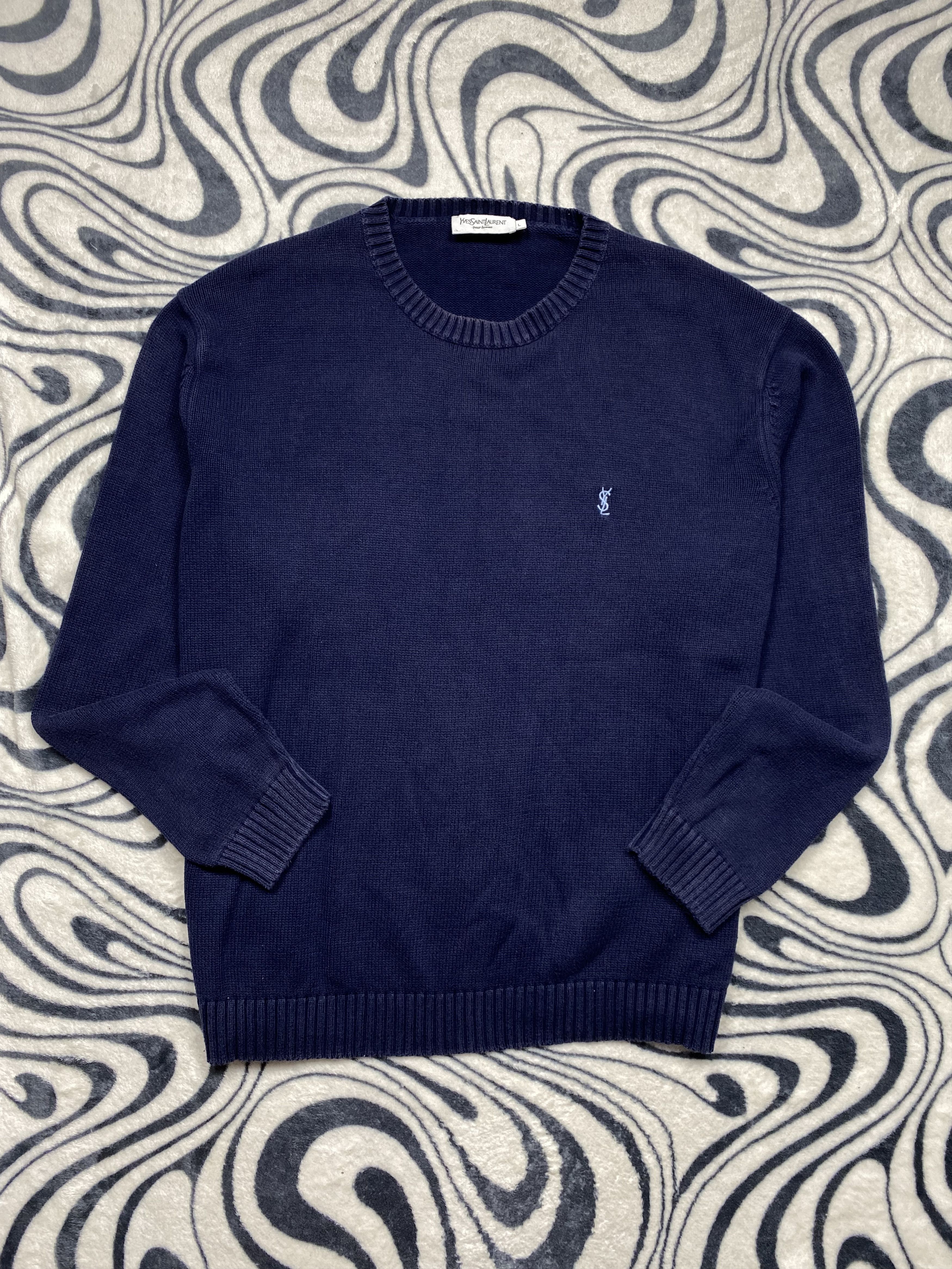 Yves Saint Laurent Yves Saint Laurent YSL Vintage Mens Knit Sweater Y2K Size US XL / EU 56 / 4 - 1 Thumbnail
