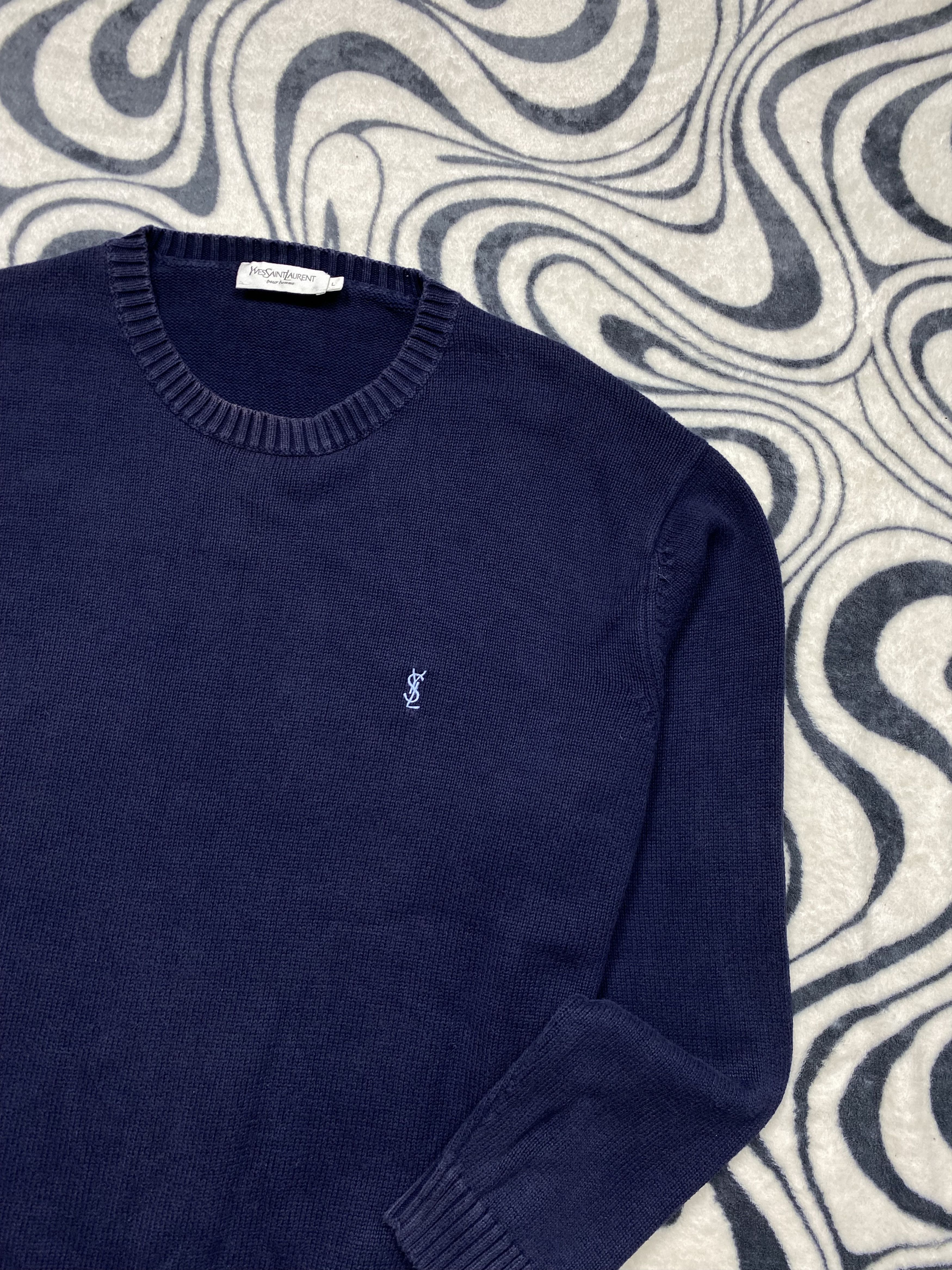 Yves Saint Laurent Yves Saint Laurent YSL Vintage Mens Knit Sweater Y2K Size US XL / EU 56 / 4 - 2 Thumbnail