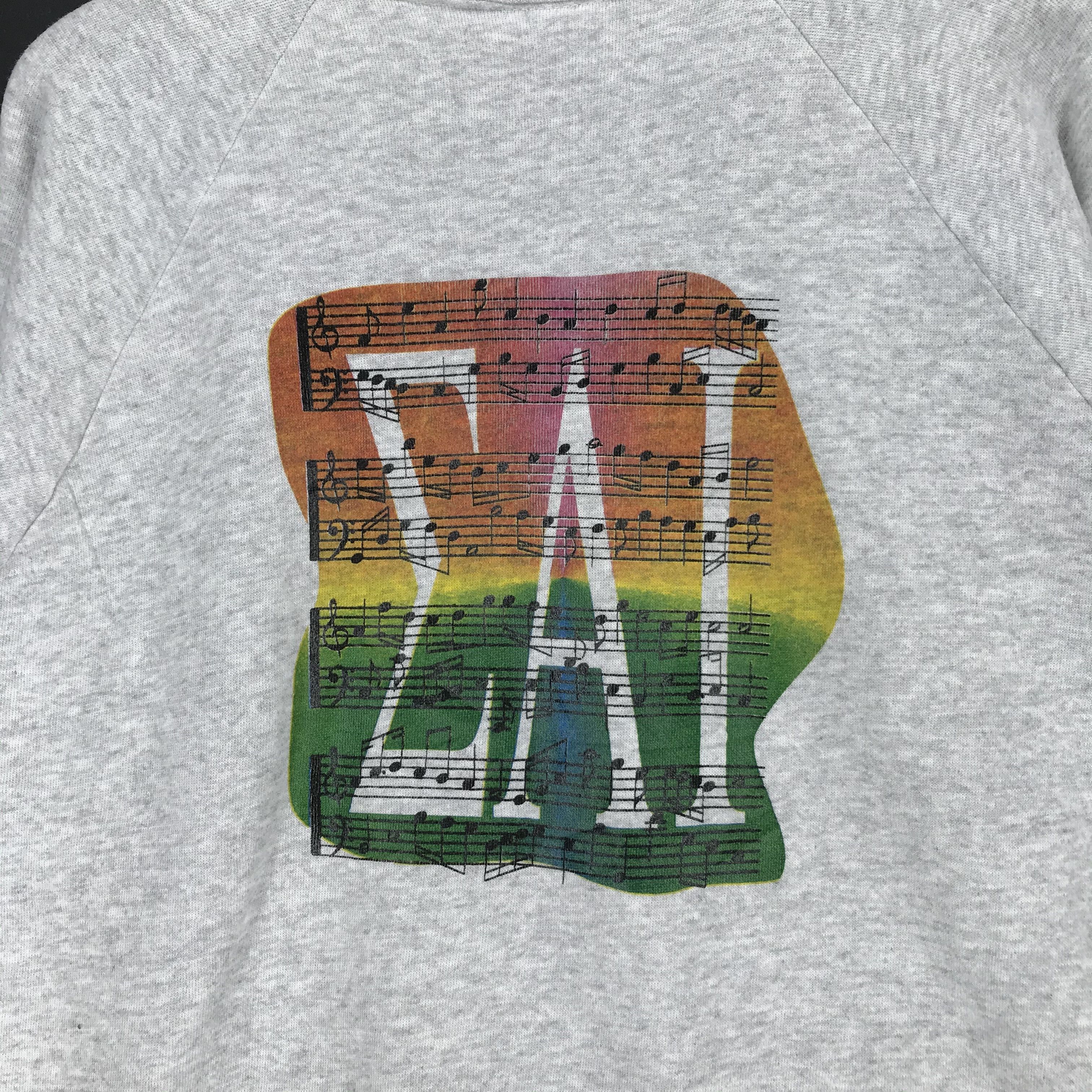 Hanes 94-95' ALPHA ZETA EAI Music Note Logo Sweatshirt #2245-88 Size US XXL / EU 58 / 5 - 2 Thumbnail