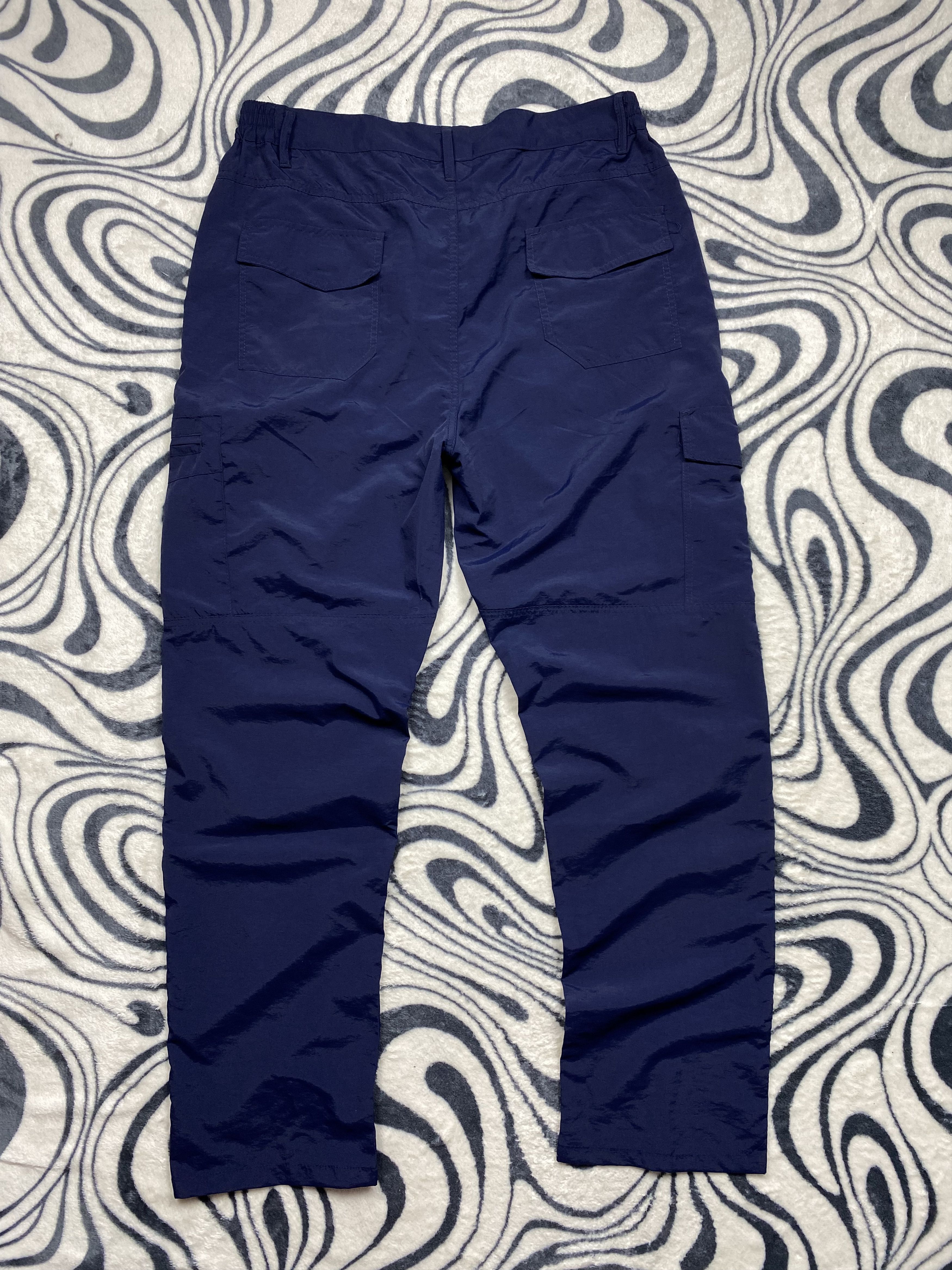 20471120 Japanese Vintage Mens Nylon Cargo Pants Y2K Size US 36 / EU 52 - 5 Thumbnail