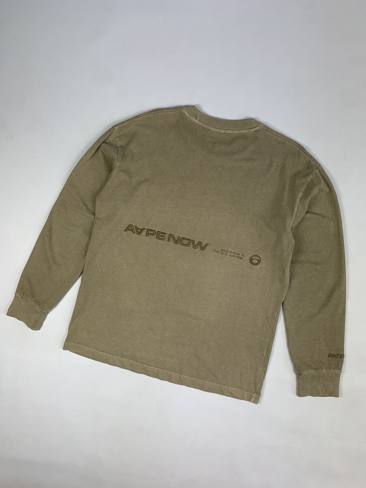 Aape AAPE by A Bathing Ape Overdyed Long Sleeve Tee Size US S / EU 44-46 / 1 - 7 Thumbnail