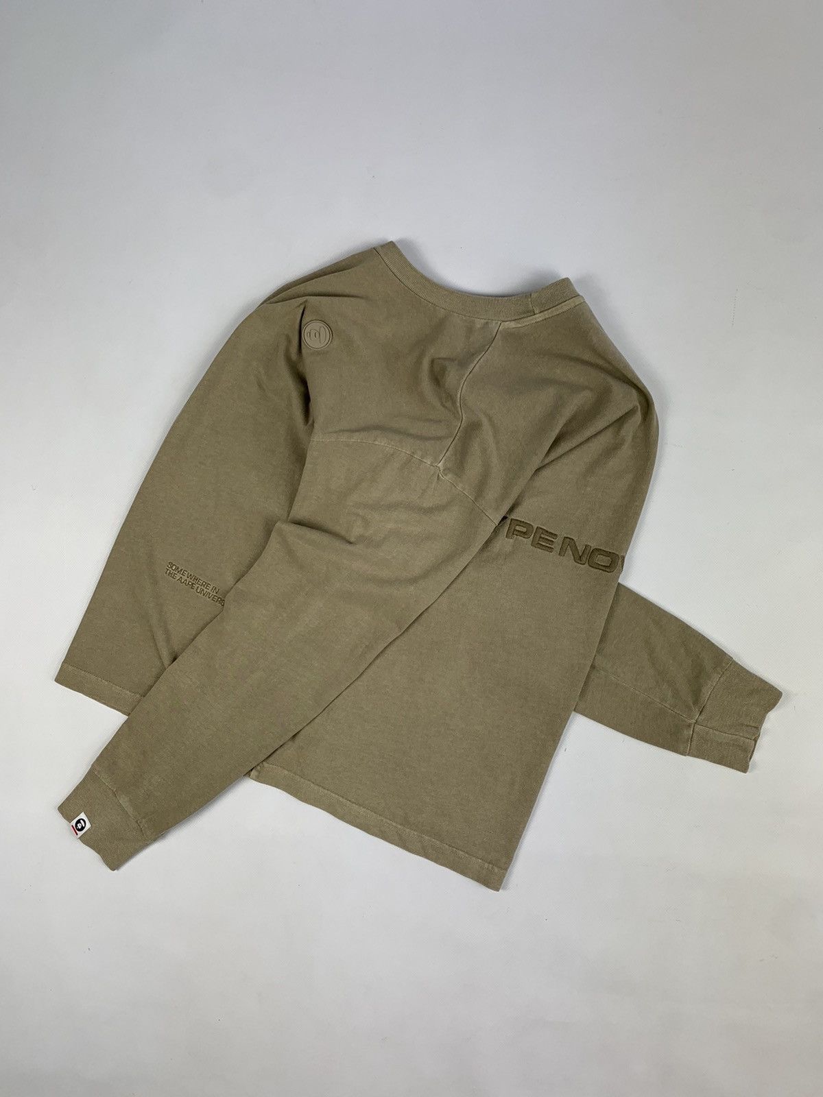Aape AAPE by A Bathing Ape Overdyed Long Sleeve Tee Size US S / EU 44-46 / 1 - 6 Thumbnail