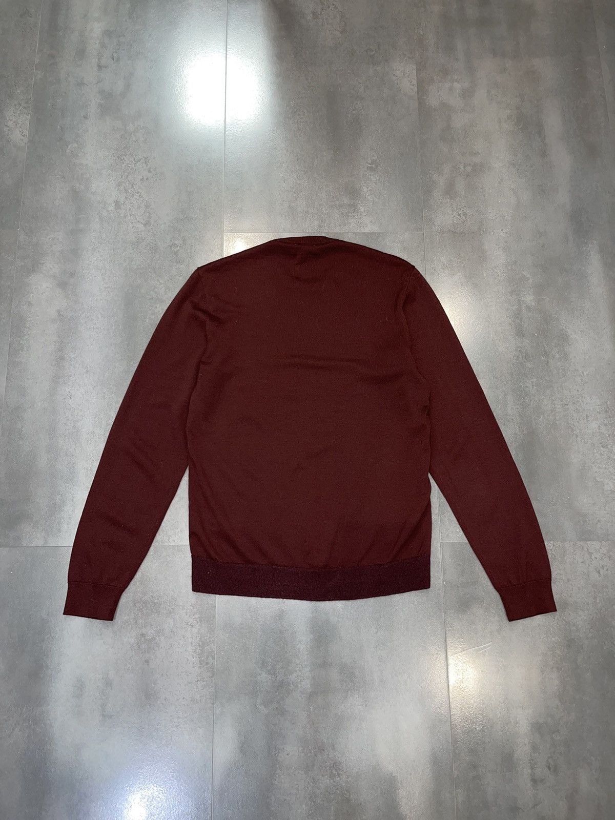Cos COS Burgundy Wool Sweatshirt Size US M / EU 48-50 / 2 - 10 Thumbnail