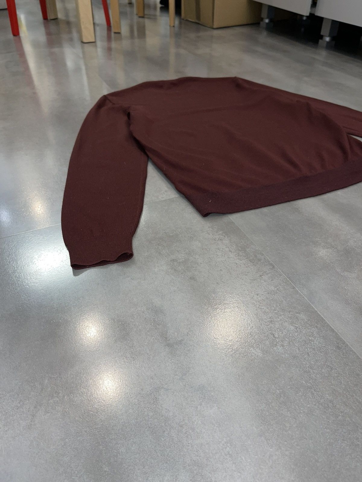 Cos COS Burgundy Wool Sweatshirt Size US M / EU 48-50 / 2 - 11 Thumbnail