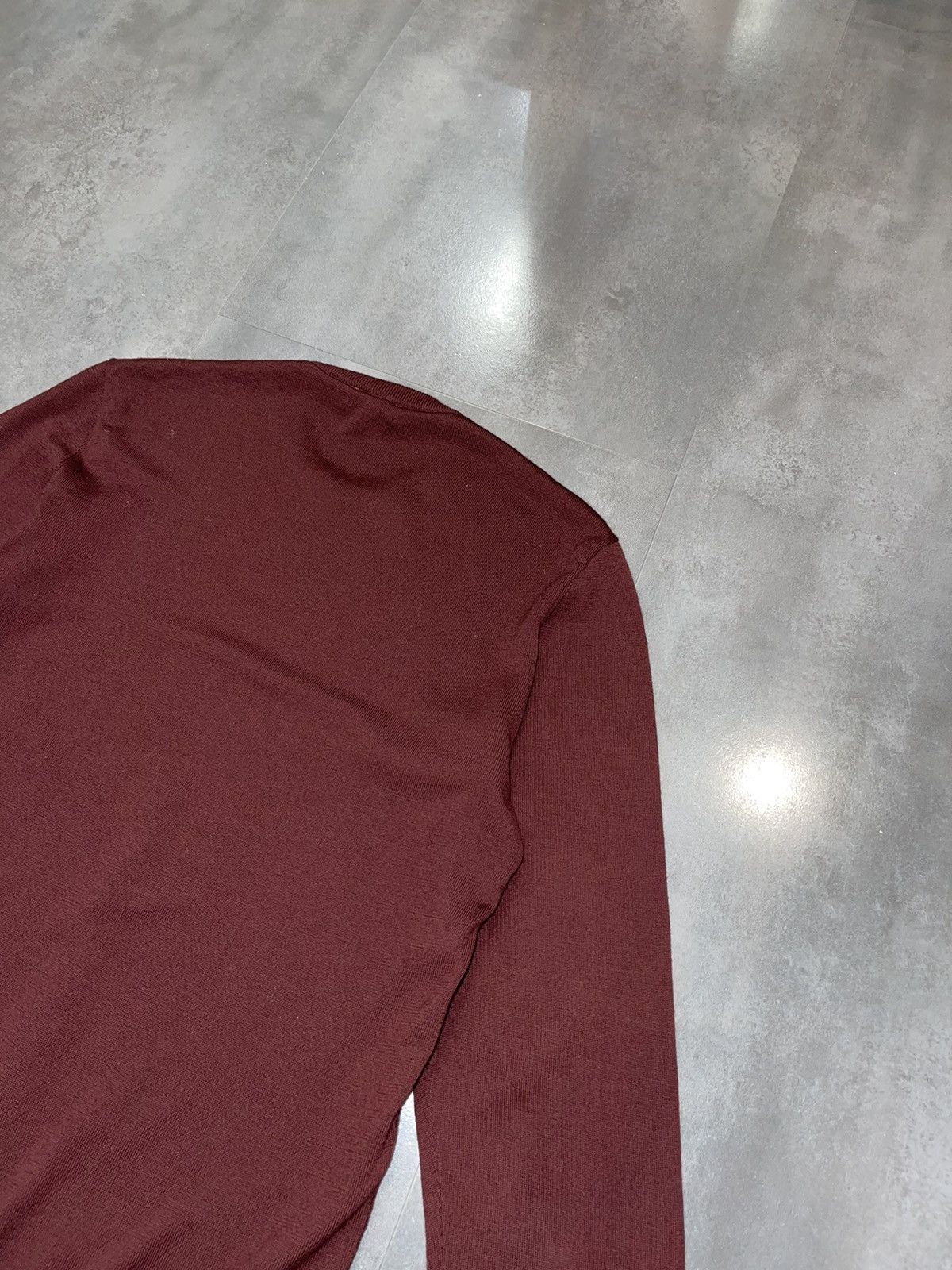 Cos COS Burgundy Wool Sweatshirt Size US M / EU 48-50 / 2 - 13 Thumbnail