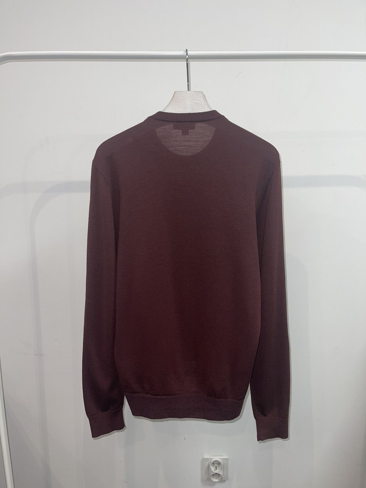 Cos COS Burgundy Wool Sweatshirt Size US M / EU 48-50 / 2 - 5 Thumbnail
