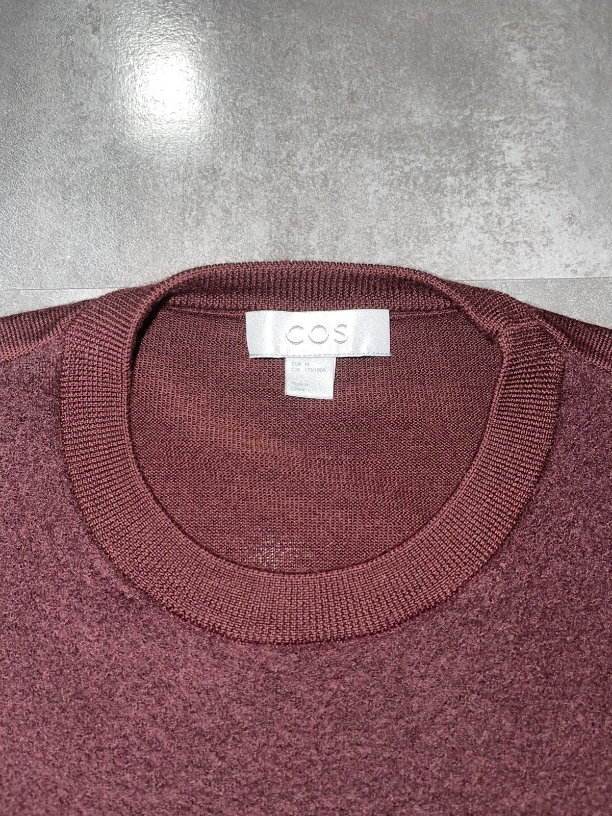 Cos COS Burgundy Wool Sweatshirt Size US M / EU 48-50 / 2 - 15 Thumbnail