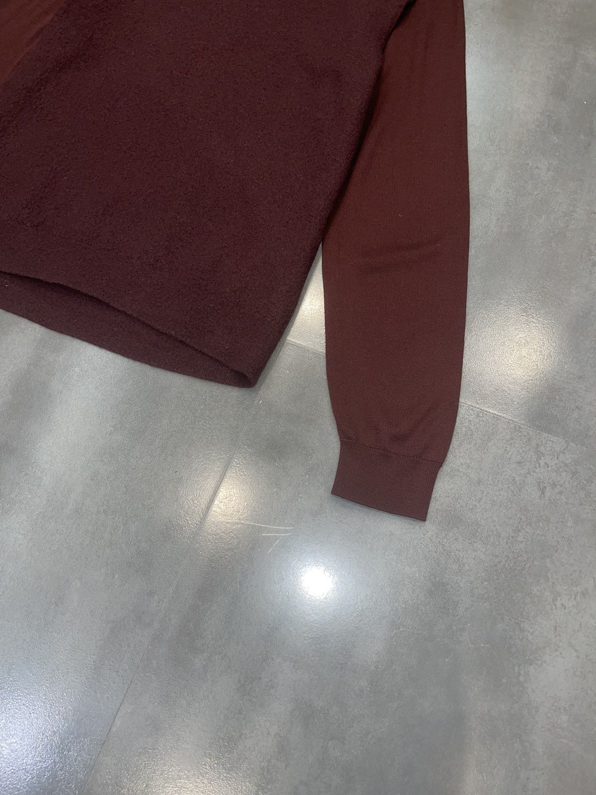 Cos COS Burgundy Wool Sweatshirt Size US M / EU 48-50 / 2 - 6 Thumbnail
