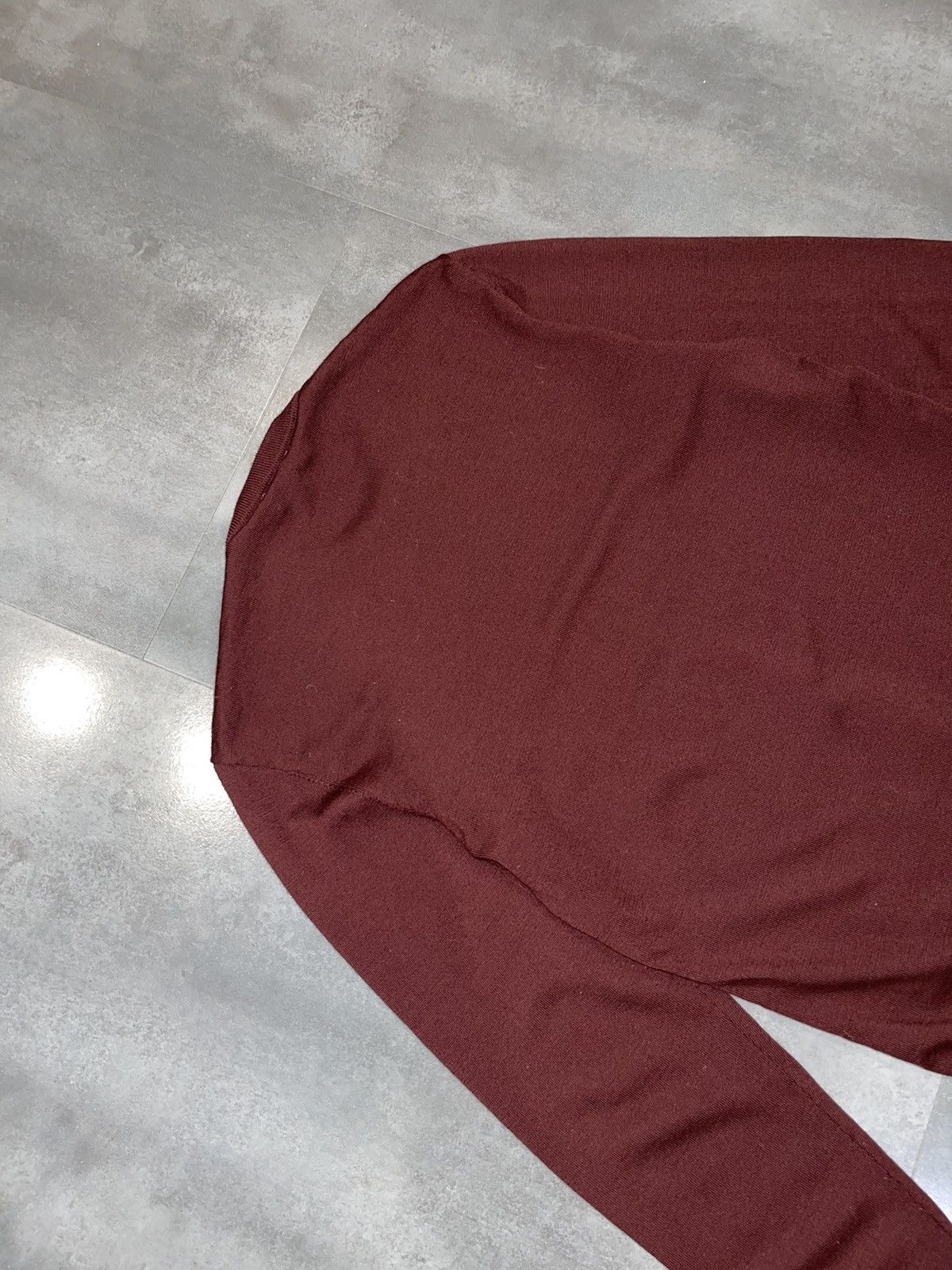 Cos COS Burgundy Wool Sweatshirt Size US M / EU 48-50 / 2 - 14 Thumbnail