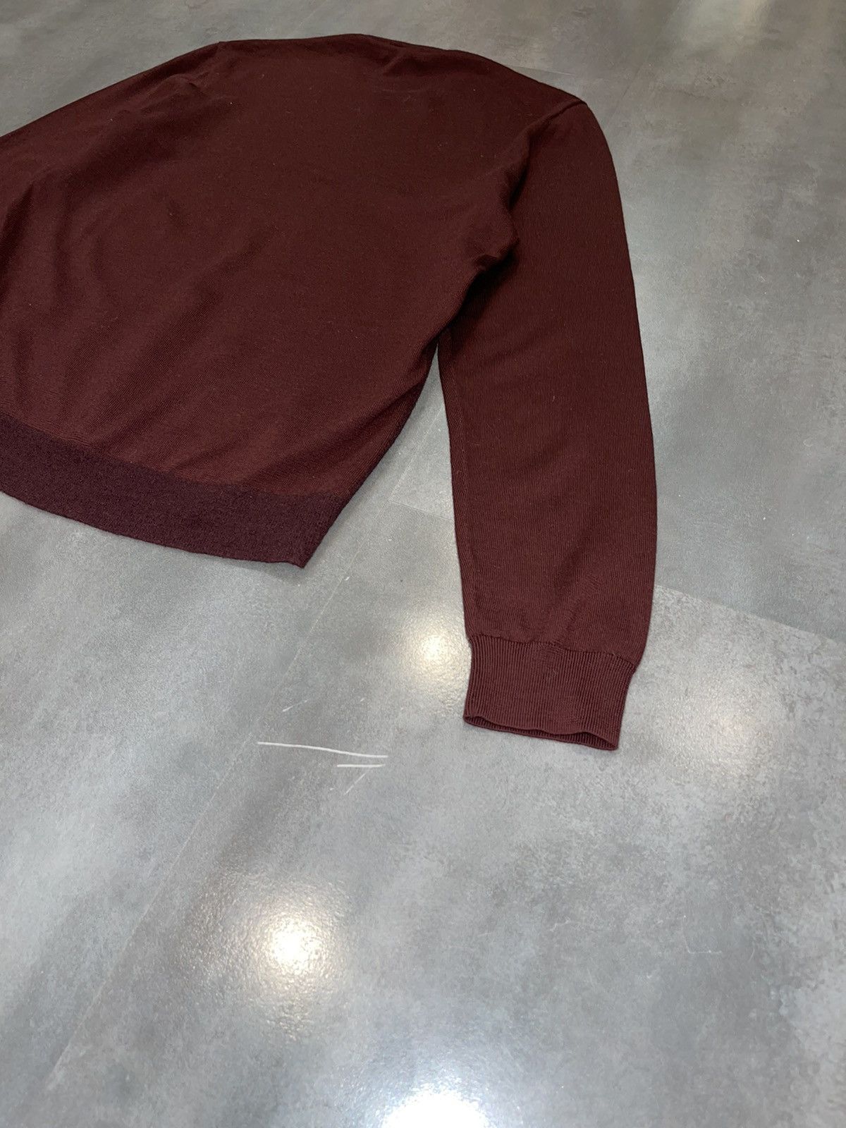 Cos COS Burgundy Wool Sweatshirt Size US M / EU 48-50 / 2 - 12 Thumbnail