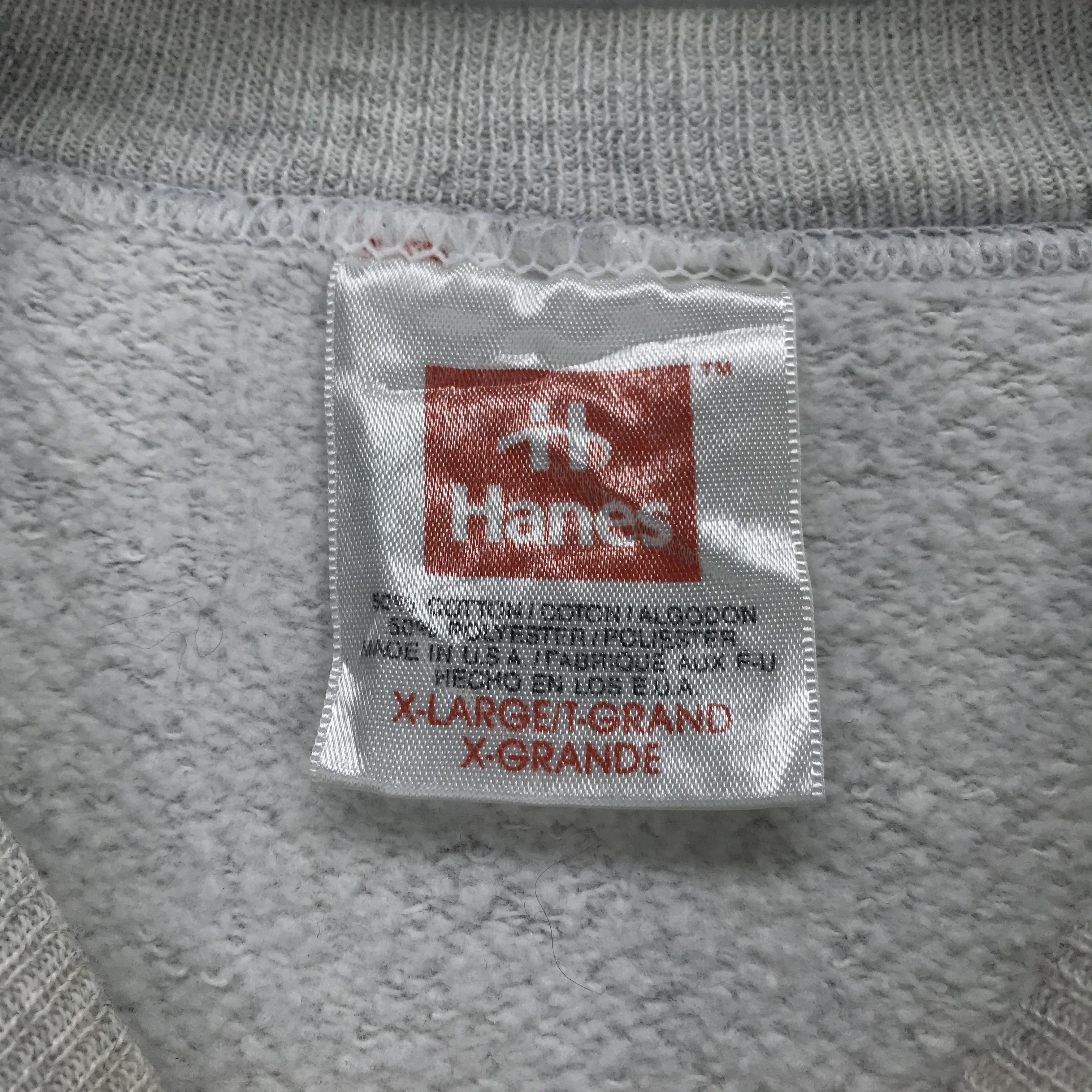 Hanes Vintage WINDSOR LOCKS Big Logo Sweatshirts #2268-89 Size XL / US 12-14 / IT 48-50 - 7 Thumbnail