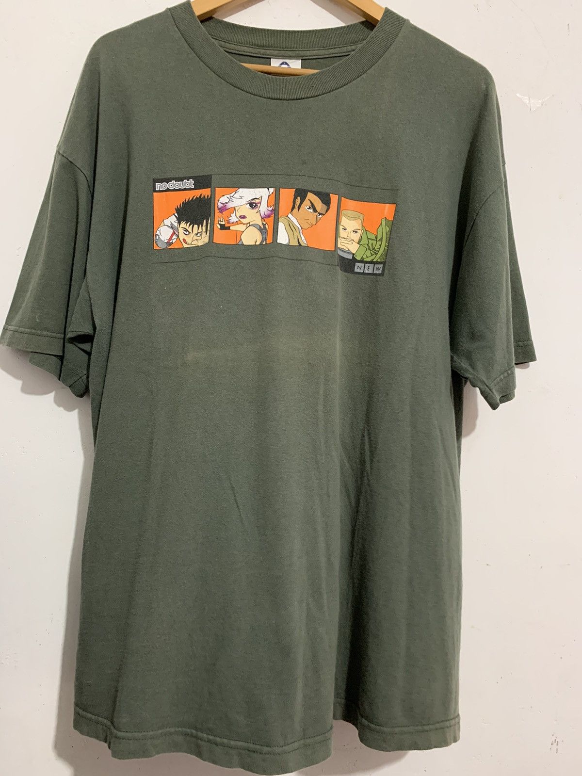 image of Band Tees x Vintage Bindingoffervintage No Doubt in Dark Green, Men's (Size XL)