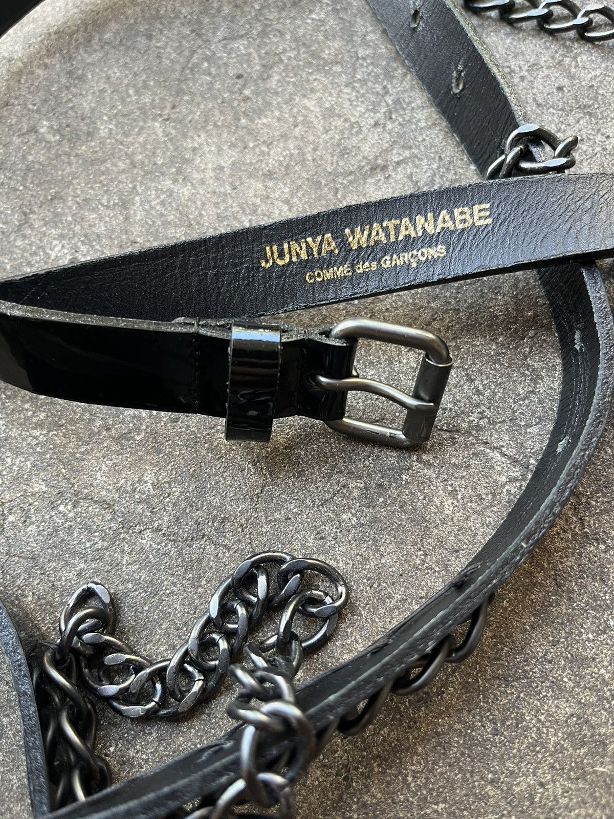 Junya Watanabe Junya Watanabe Chain Link Wrap Bondage Leather Belt Black Size ONE SIZE - 5 Preview