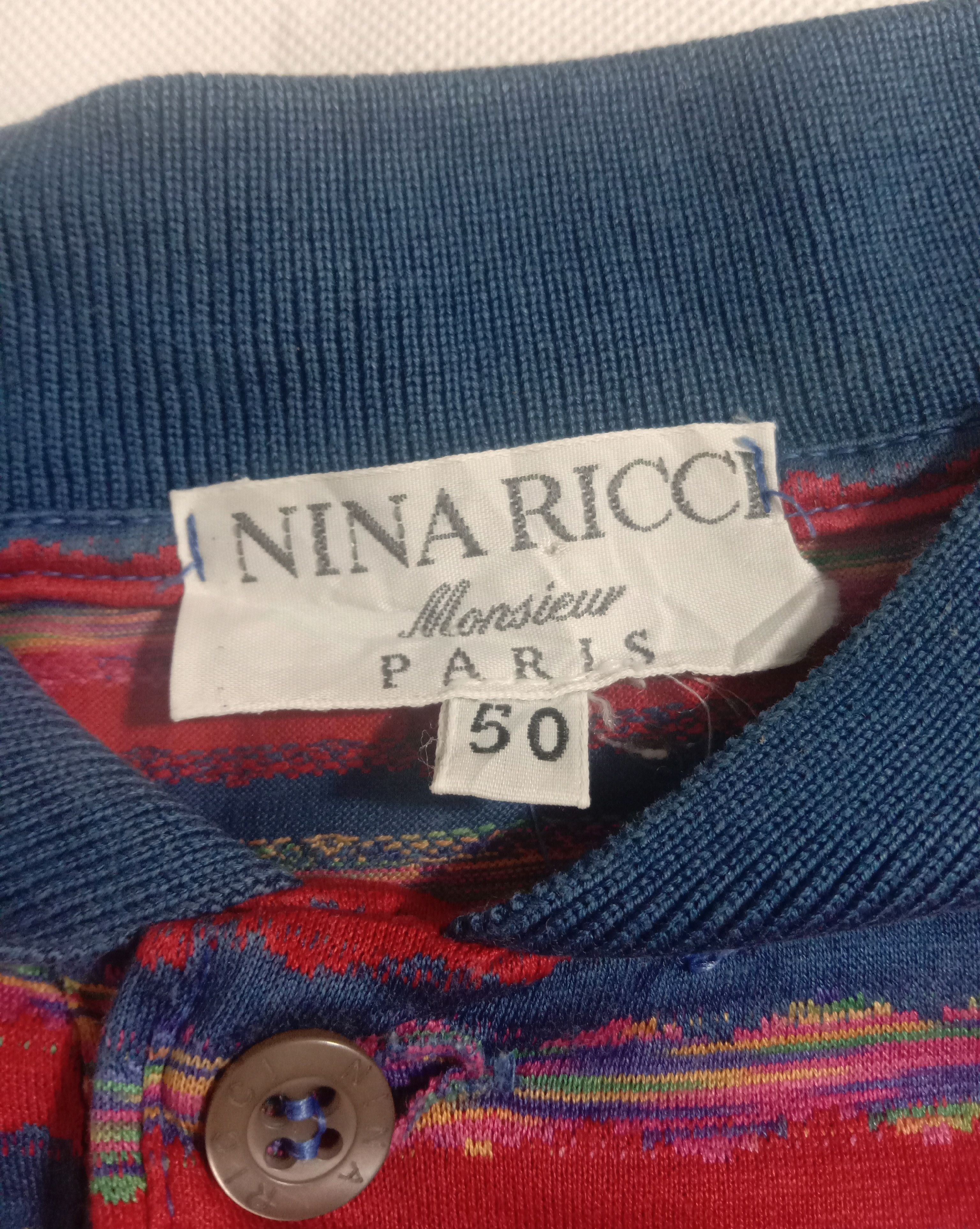 Nina Ricci Vintage NINA RICCI MONSIEUR PARIS Polo Shirt Classic Size US S / EU 44-46 / 1 - 3 Thumbnail