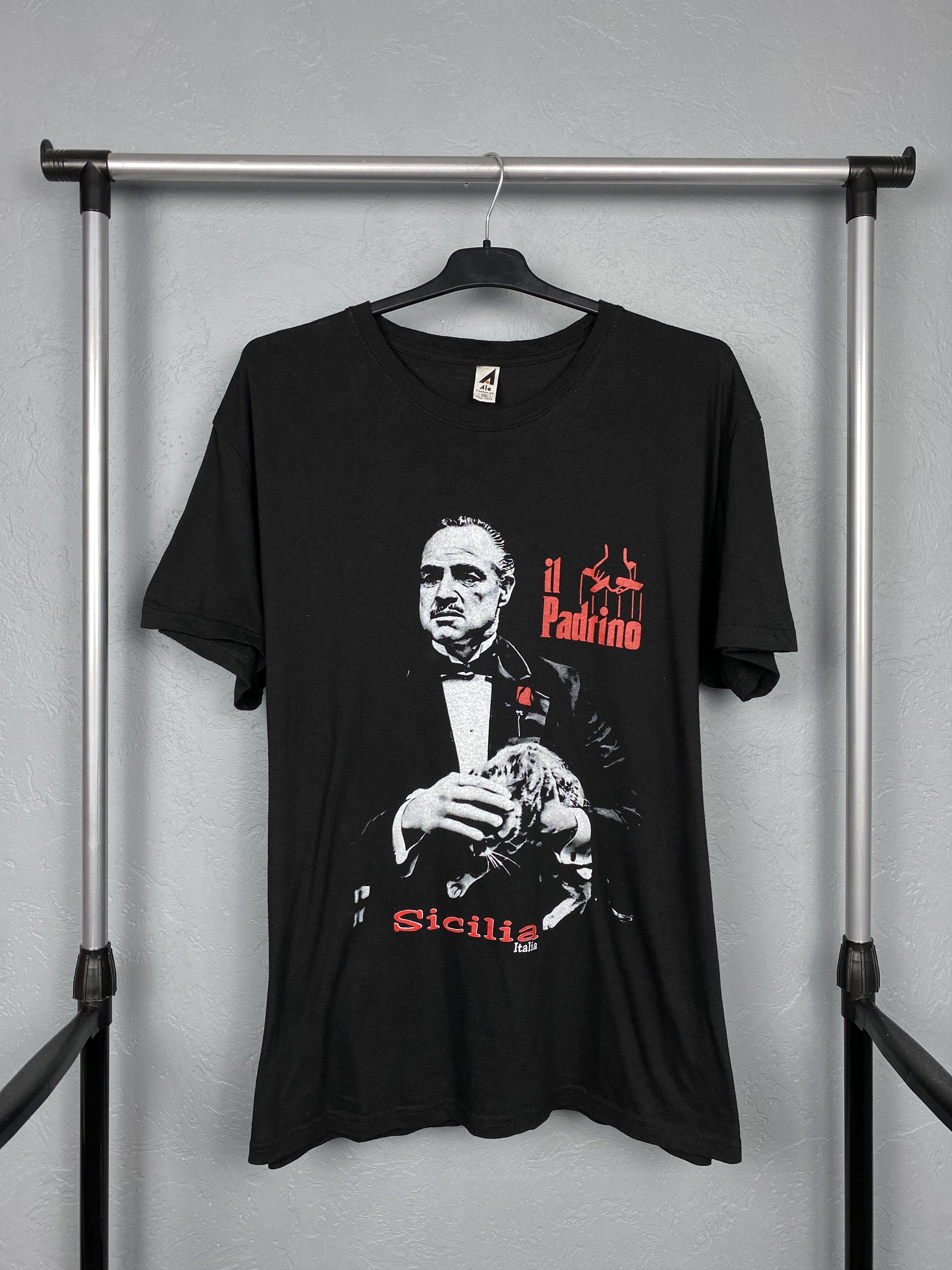 Vintage The Godfather Vintage Movie Grafic T-Shirt Tee Y2K Size US XXL / EU 58 / 5 - 1 Thumbnail
