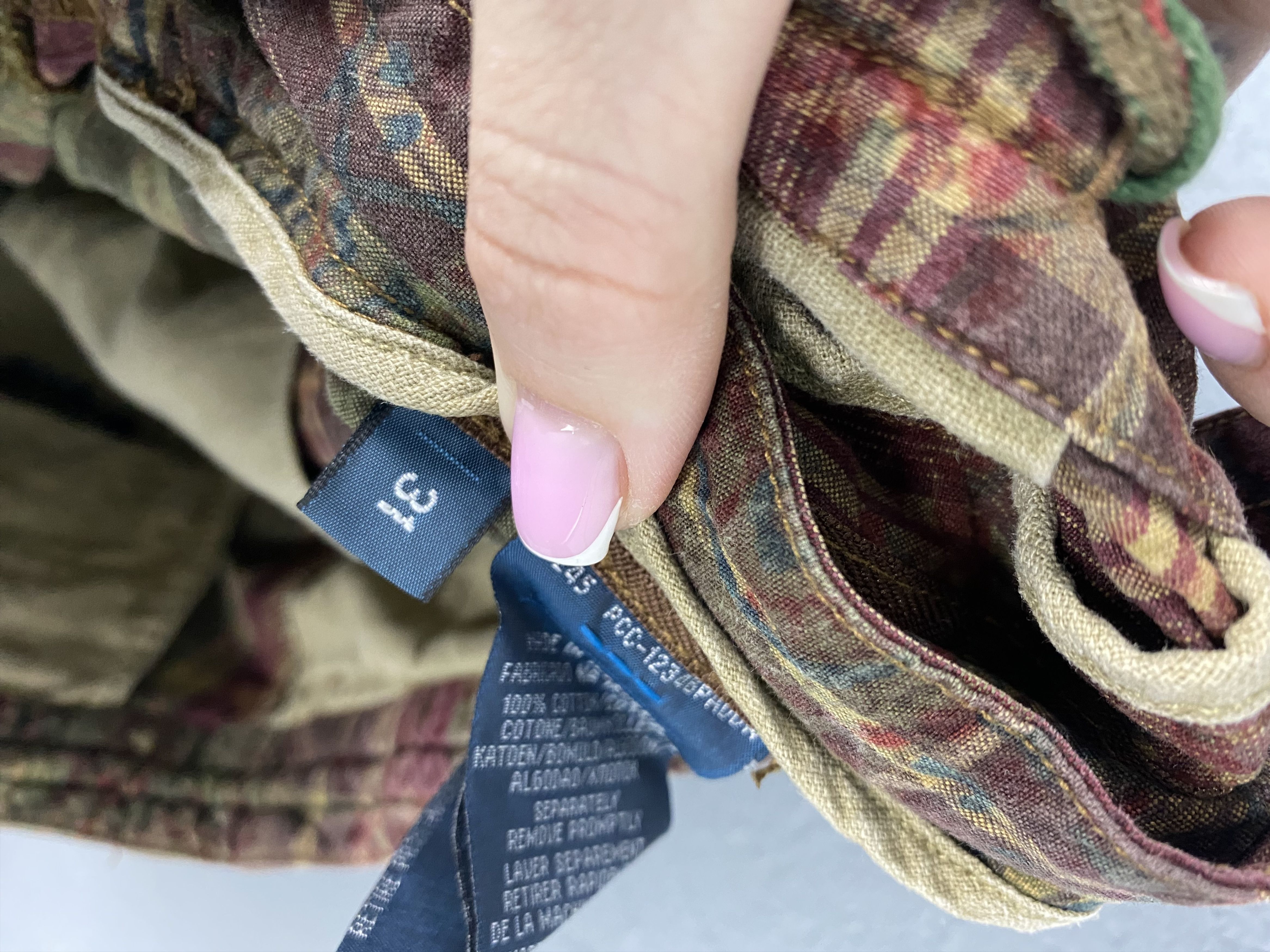 Polo Ralph Lauren × Ralph Lauren × Vintage Polo Ralph Lauren by India Madras Mens Shorts Y2K Size US 31 - 6 Thumbnail