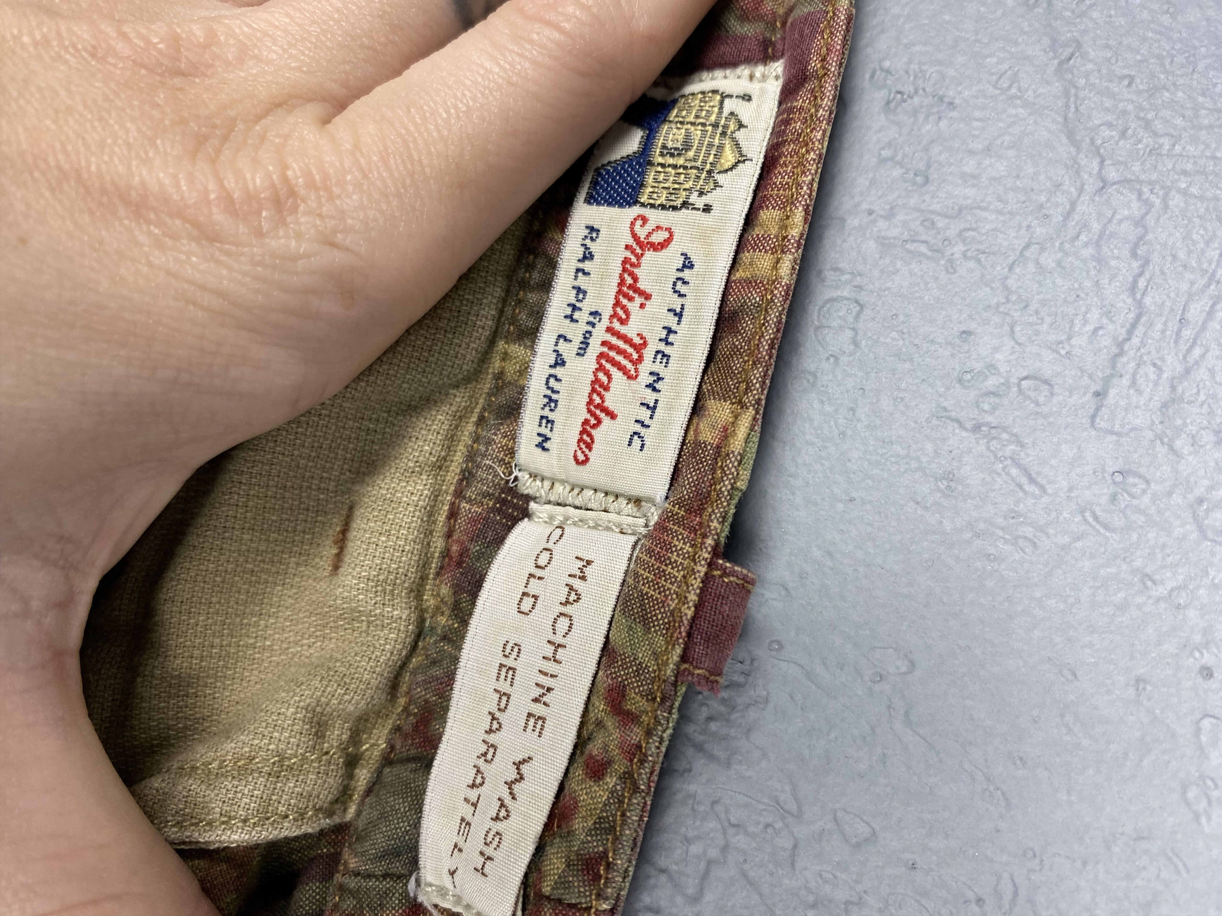 Polo Ralph Lauren × Ralph Lauren × Vintage Polo Ralph Lauren by India Madras Mens Shorts Y2K Size US 31 - 5 Thumbnail