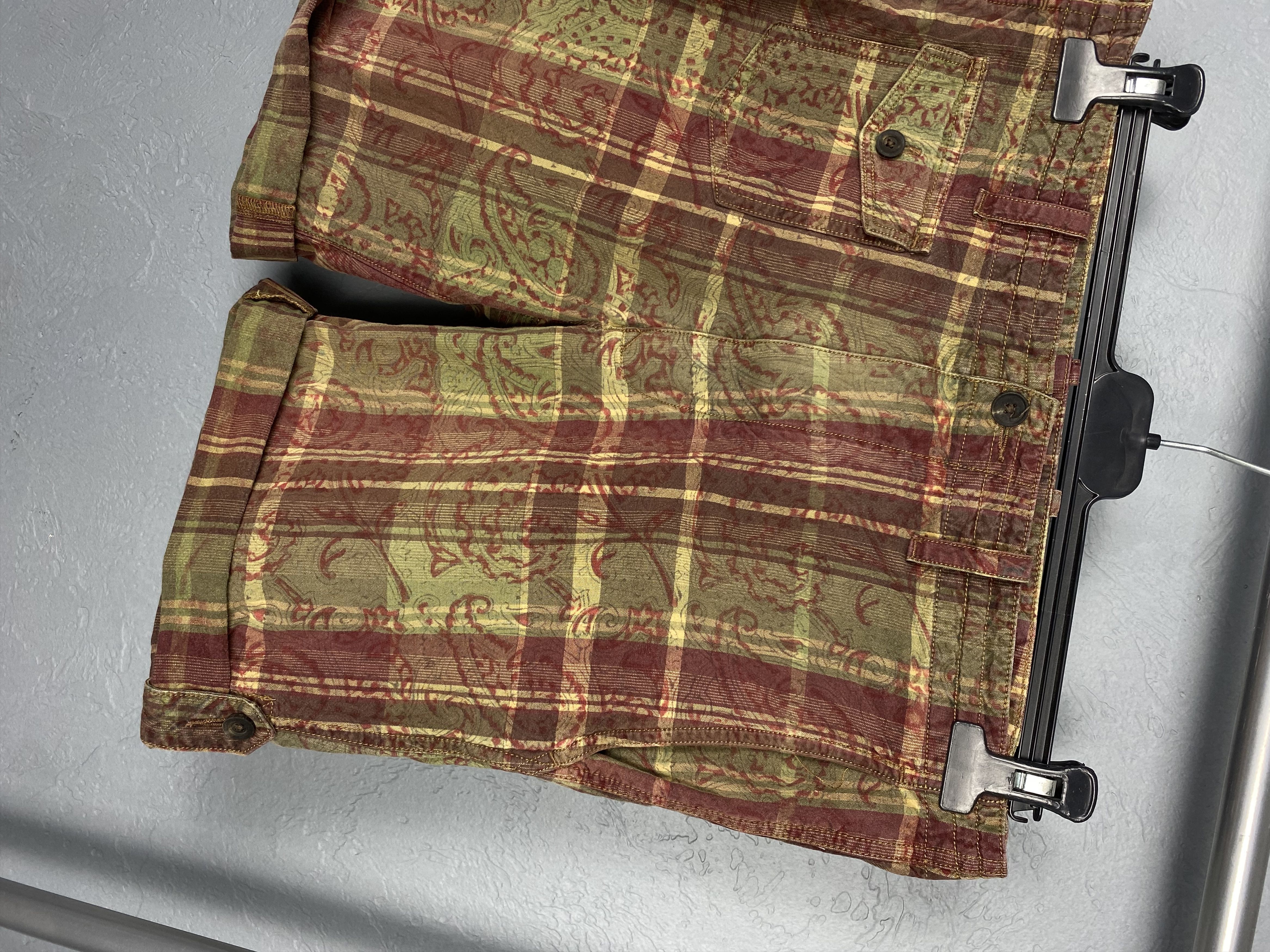 Polo Ralph Lauren × Ralph Lauren × Vintage Polo Ralph Lauren by India Madras Mens Shorts Y2K Size US 31 - 2 Thumbnail