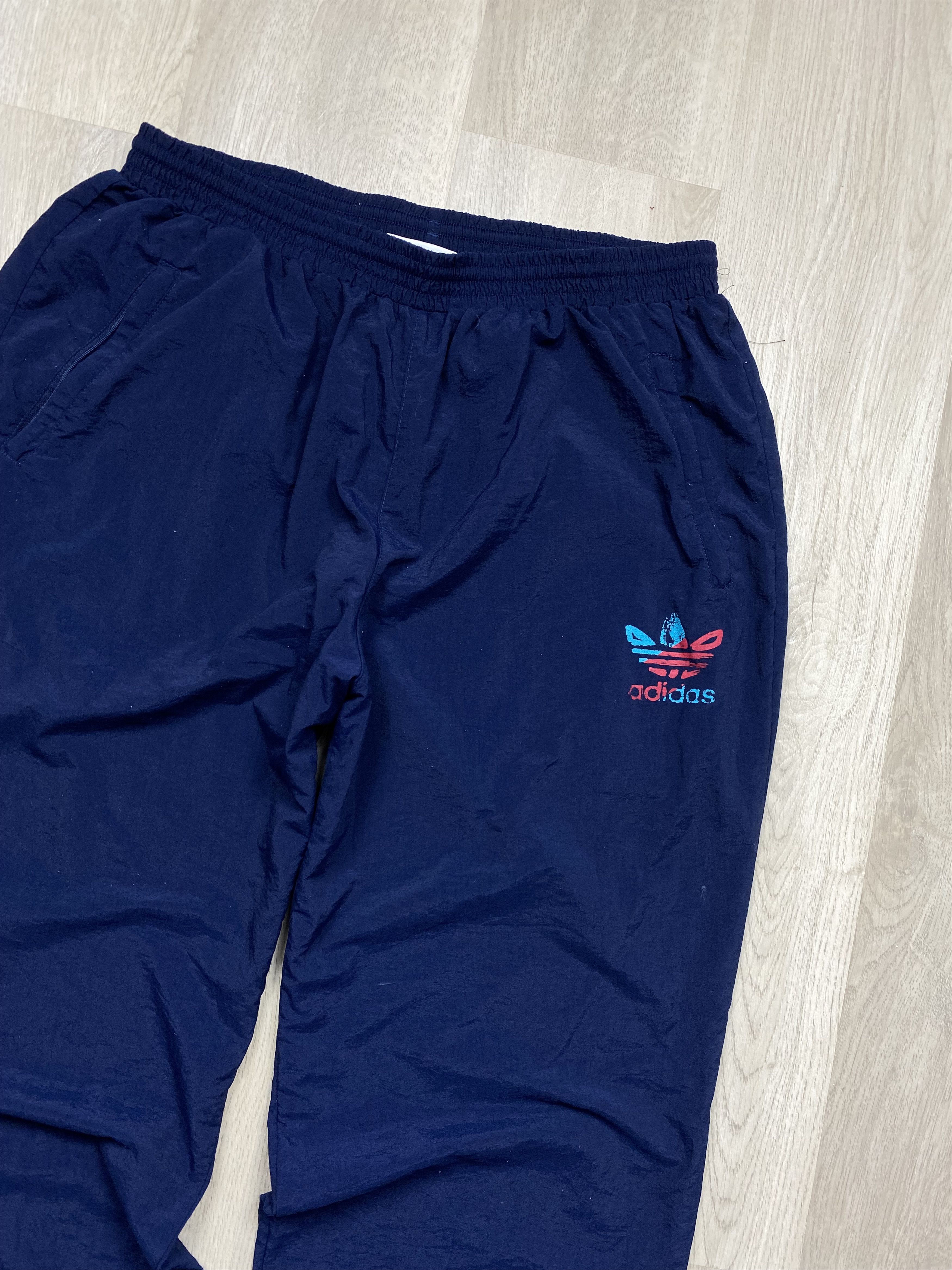 Adidas Adidas Vintage Nylon Mens Track Pants Size US 34 / EU 50 - 2 Thumbnail