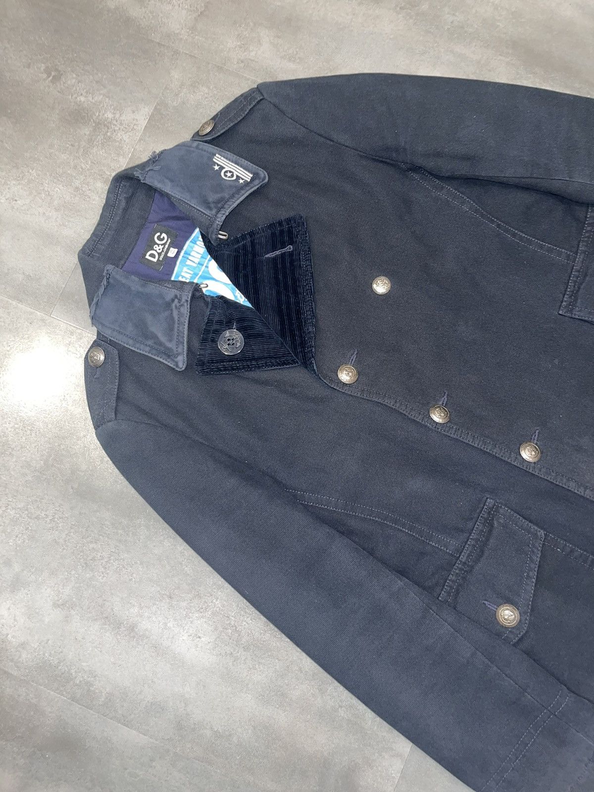 Dolce & Gabbana Archive Dolce & Gabbana "Docks" Double-Breasted Navy Coat Size US M / EU 48-50 / 2 - 6 Thumbnail