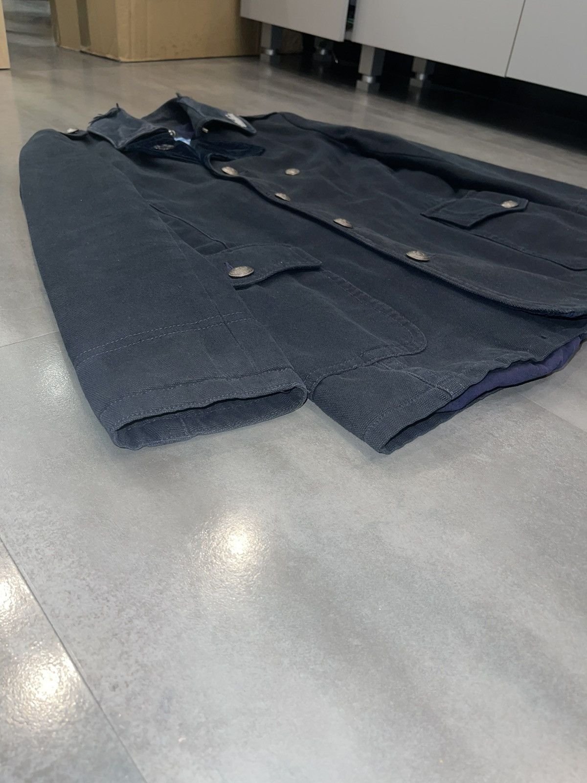 Dolce & Gabbana Archive Dolce & Gabbana "Docks" Double-Breasted Navy Coat Size US M / EU 48-50 / 2 - 4 Thumbnail