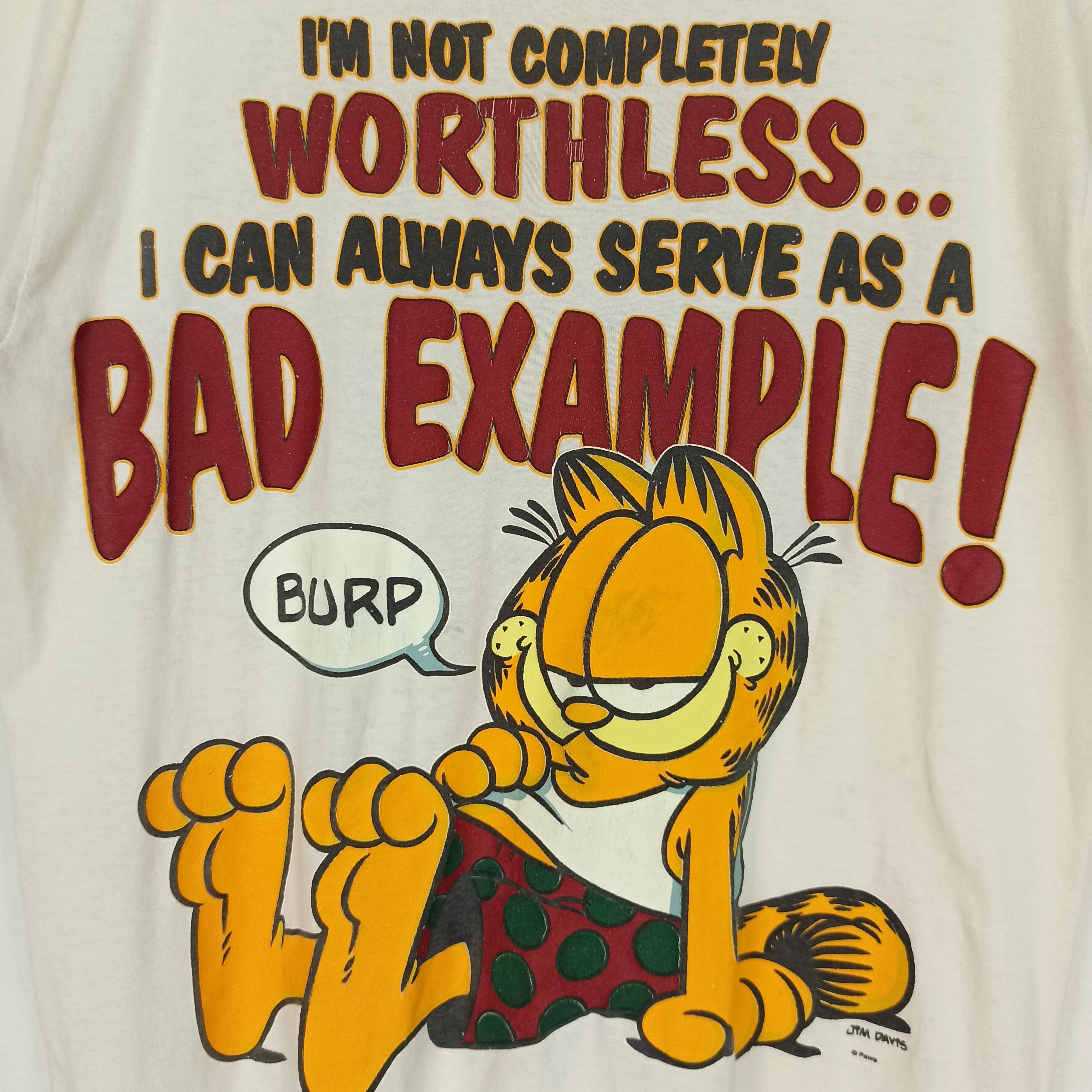Cartoon Network Vintage 90's Distressed Garfield Big Printed Tshirt Size US XL / EU 56 / 4 - 2 Thumbnail