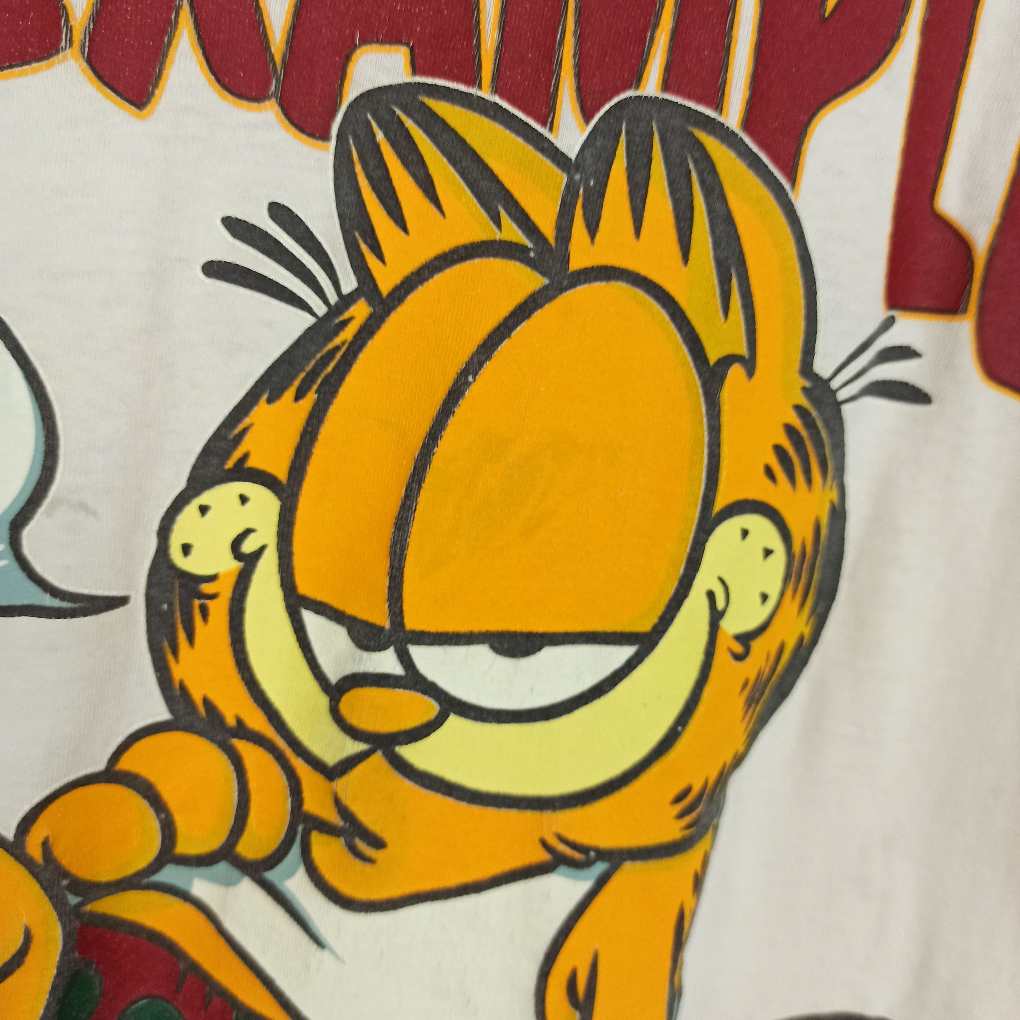 Cartoon Network Vintage 90's Distressed Garfield Big Printed Tshirt Size US XL / EU 56 / 4 - 3 Thumbnail