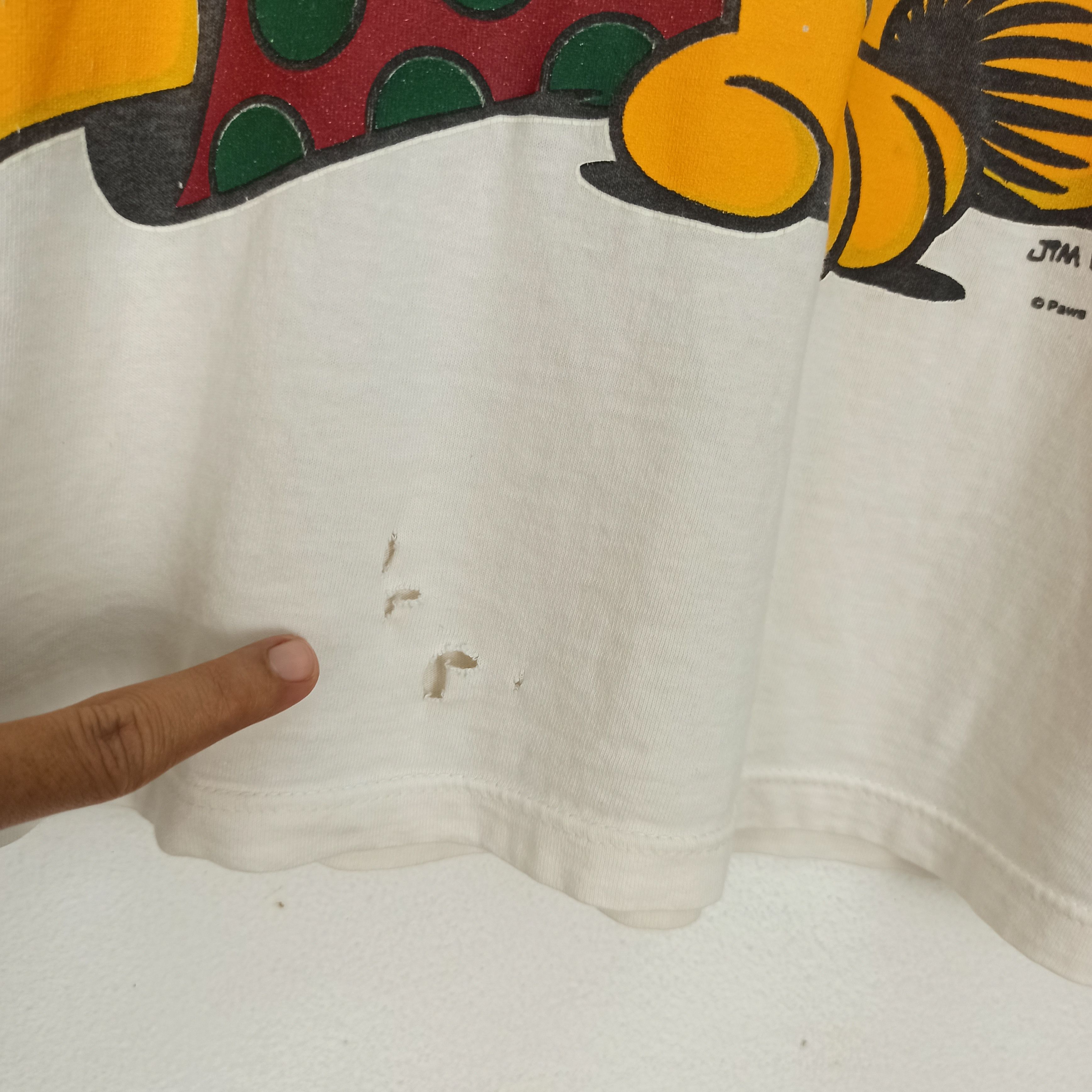 Cartoon Network Vintage 90's Distressed Garfield Big Printed Tshirt Size US XL / EU 56 / 4 - 7 Thumbnail