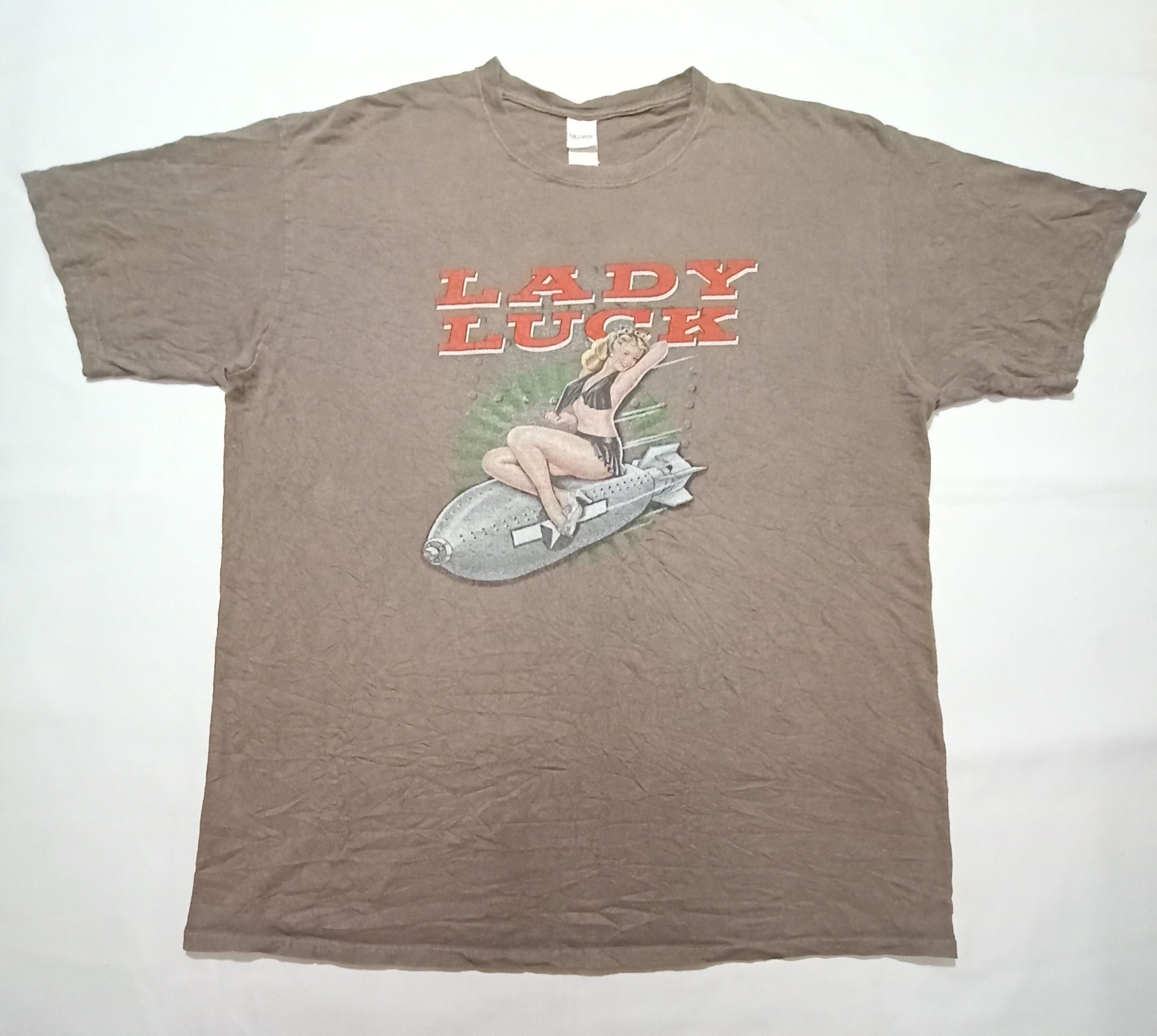 Other Lady Luck Tee Sexy Girl Graphic Brown Color Size US XL / EU 56 / 4 - 1 Thumbnail